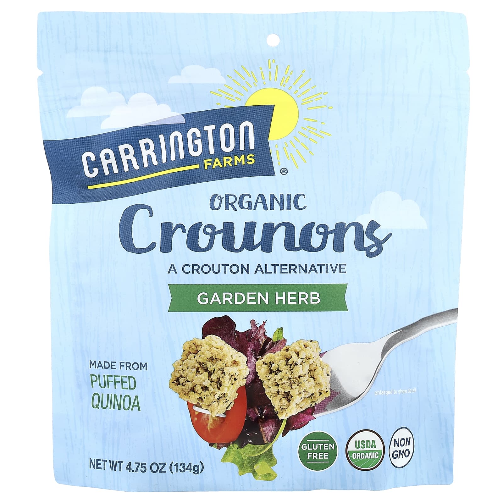 Carrington Farms, Organic Crounons, садовые травы, 134 г (4,75 унции)