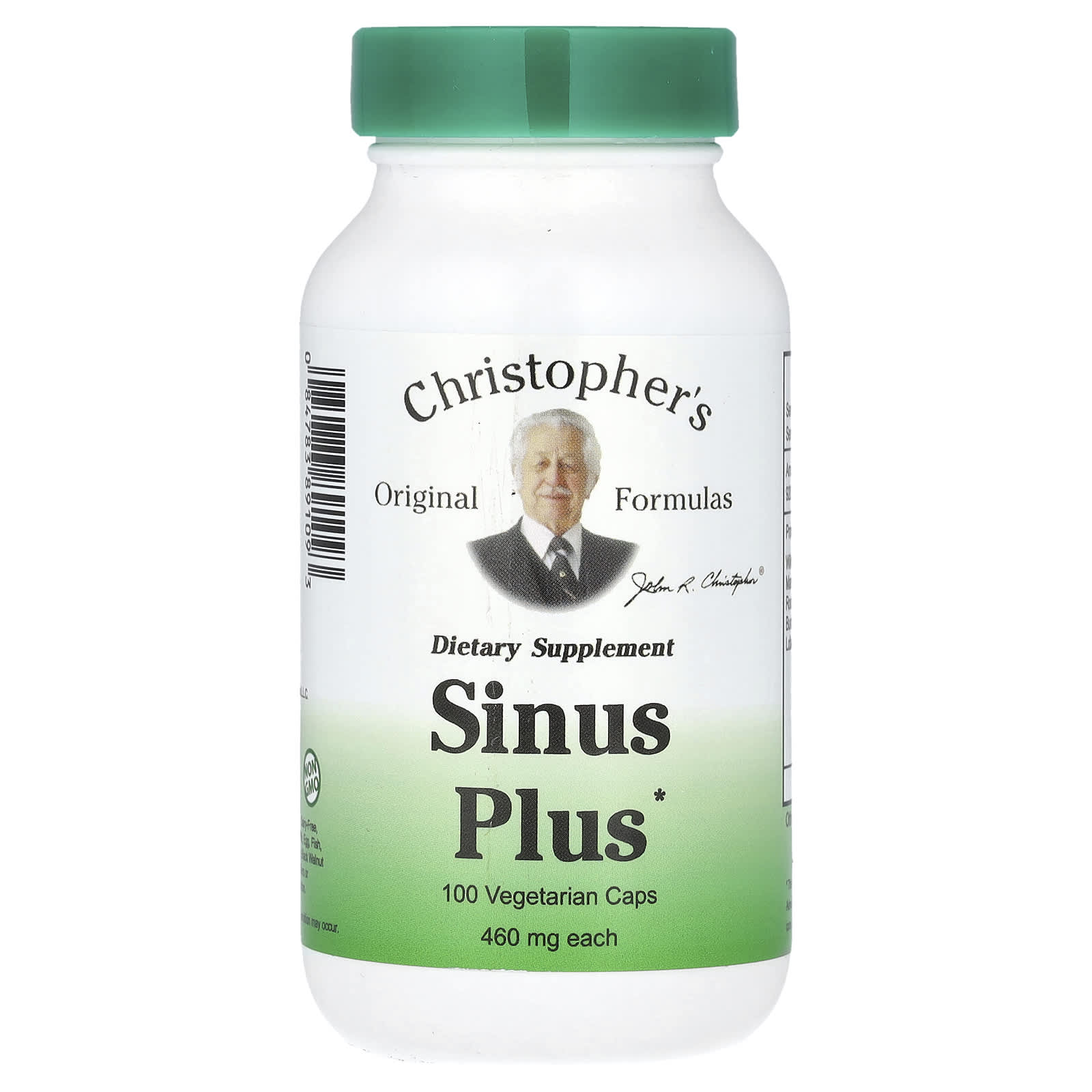 Christopher's Original Formulas, Sinus Plus, 475 мг, 100 вегетарианских капсул