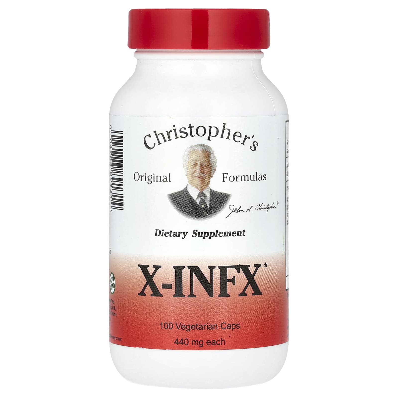 Christopher's Original Formulas, X-INFX, 440 мг, 100 вегетарианских капсул (880 мг на капсулу)