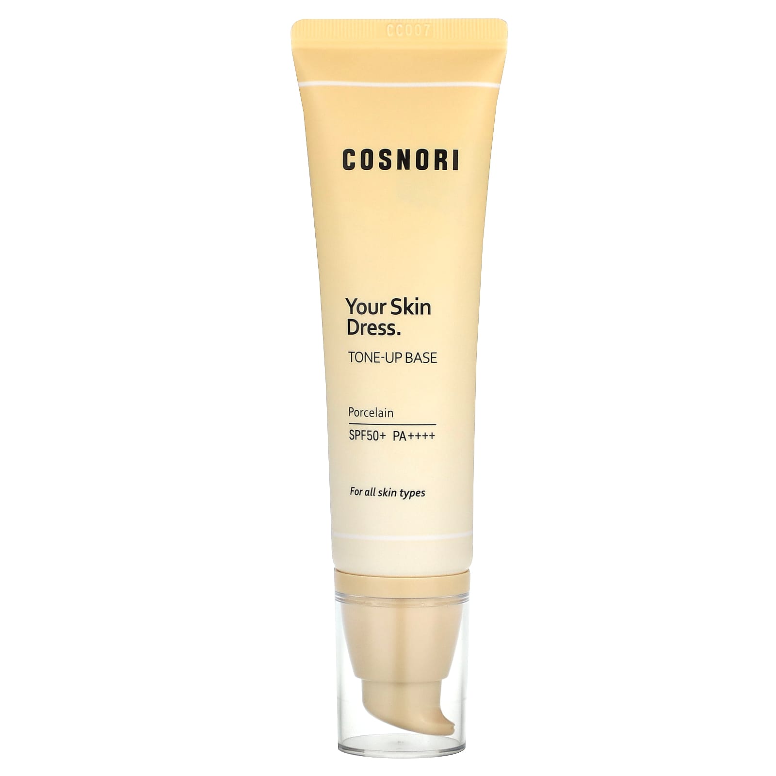 Cosnori, Your Skin Dress, тонизирующая база, фарфор, SPF 50+ PA ++++, 50 мл (1,69 жидк. Унции)