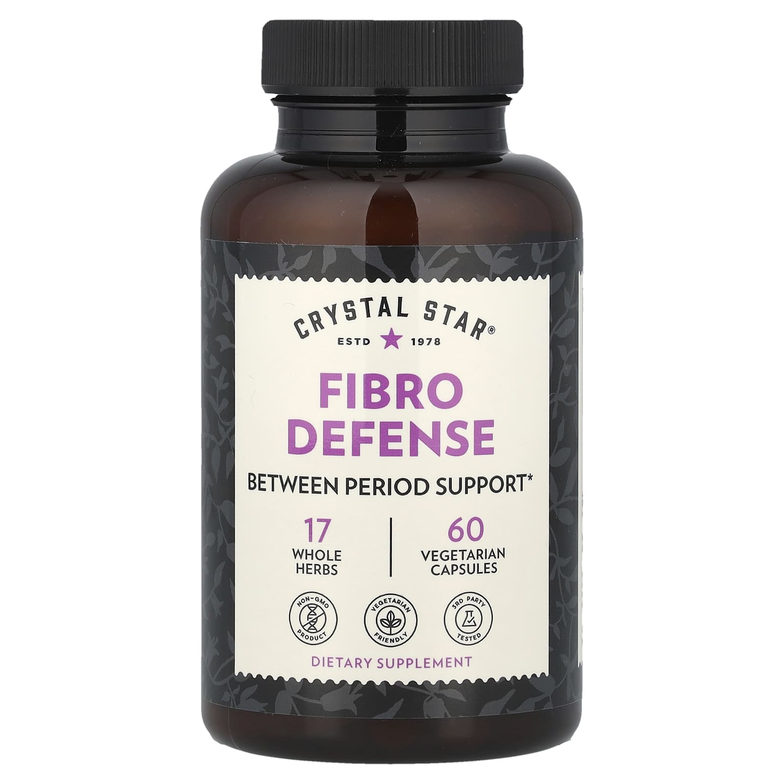 Crystal Star, Fibro Defense, 60 вегетарианских капсул