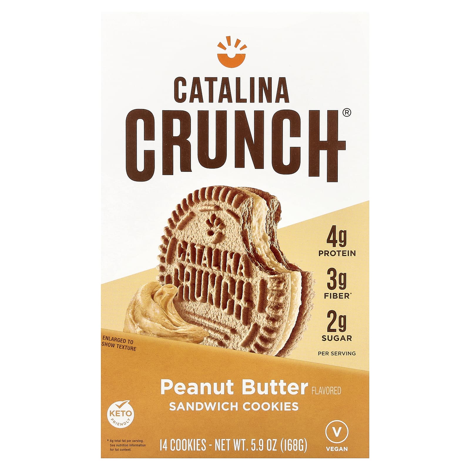 Catalina Crunch Sandwich Cookies арахисовая паста 14 штук 168 г 59 унции 1790₽