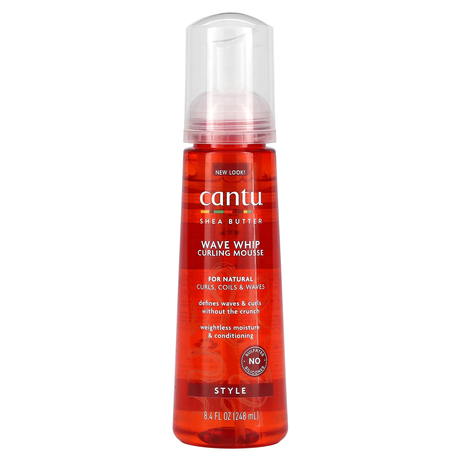 Cantu, Масло ши, мусс для завивки волос Wave Whip, 248 мл (8,4 жидк. Унции)
