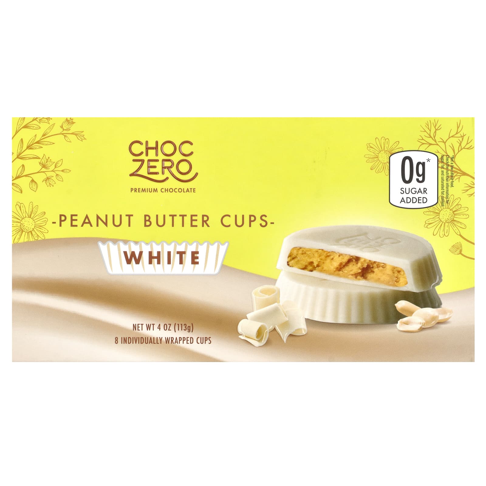 ChocZero Чашки с арахисовой пастой из белого шоколада 3 унции 1790₽