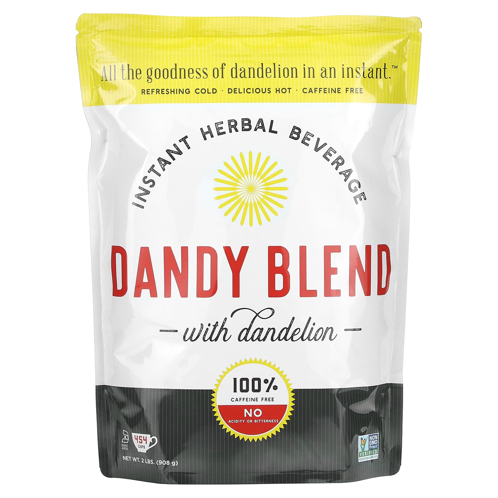 Dandy Blend, растворимый травяной напиток с одуванчиком, без кофеина, 908 г (2 фунта)