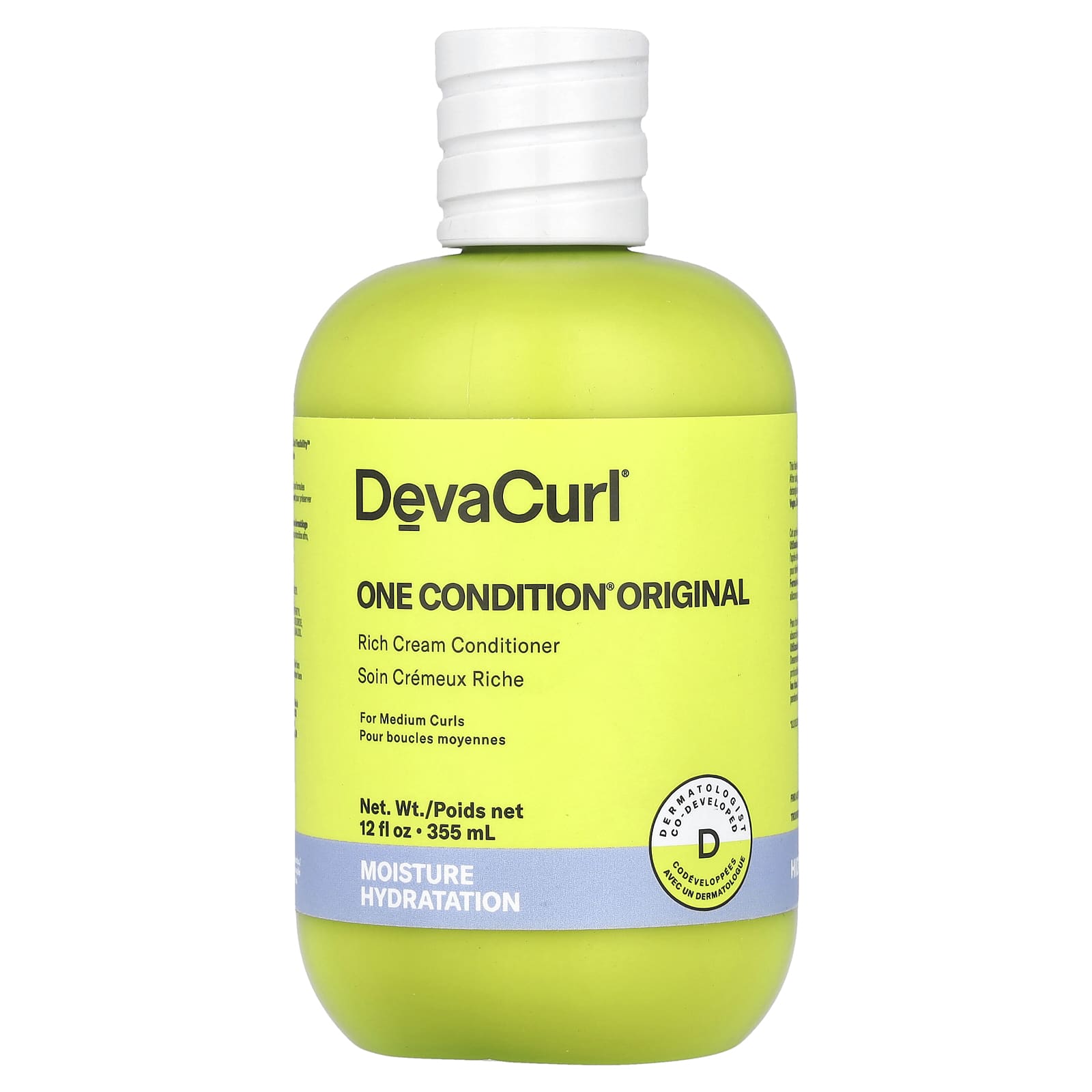 DevaCurl, One Condition Original, крем-кондиционер с насыщенным вкусом, для сухих, средних и жестких локонов, 355 мл (12 жидк. Унций)