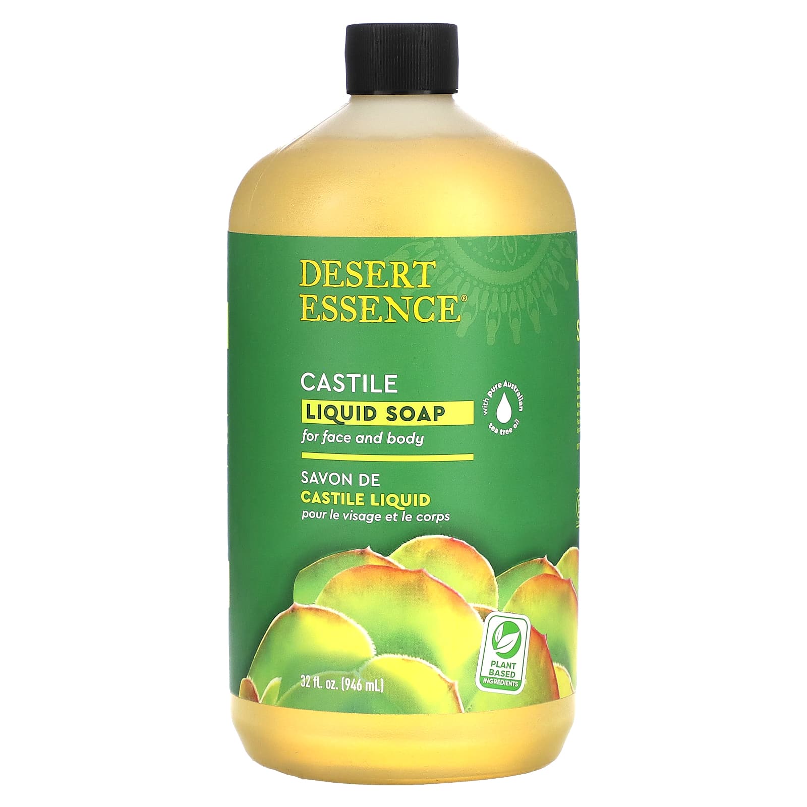 Desert Essence Кастильское жидкое мыло 946 мл 32 жидк унции 3990₽