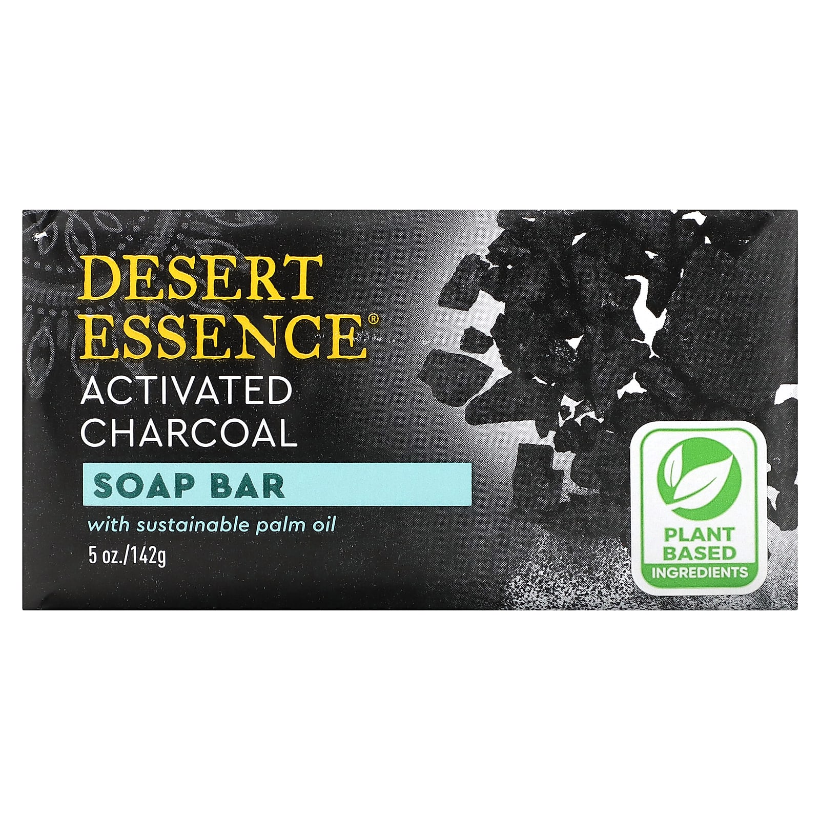 Desert Essence, Soap Bar, активированный уголь, 142 г (5 унций)