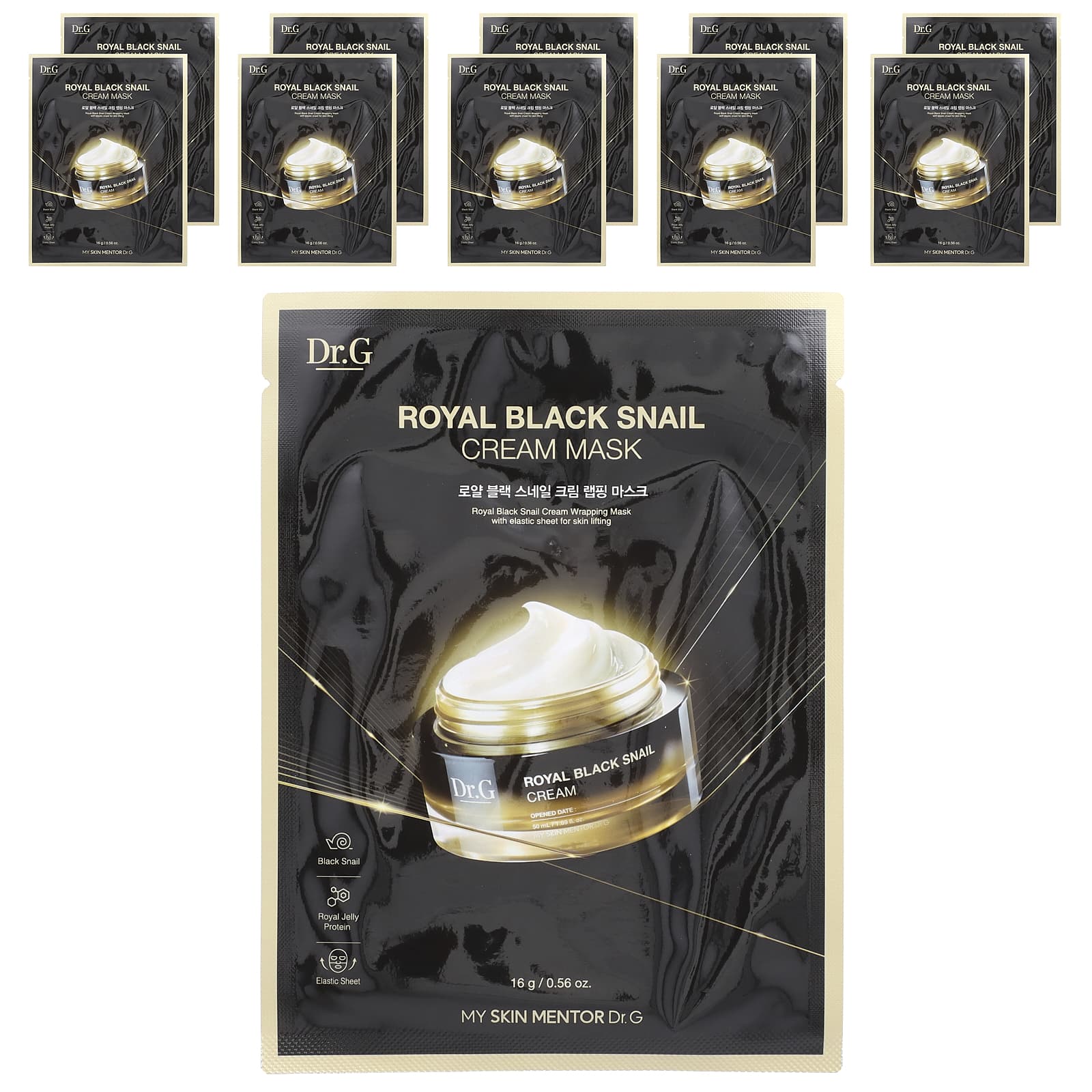Dr G Royal Black Snail кремовая маска для лица 10 шт 16 г 056 унции 4290₽