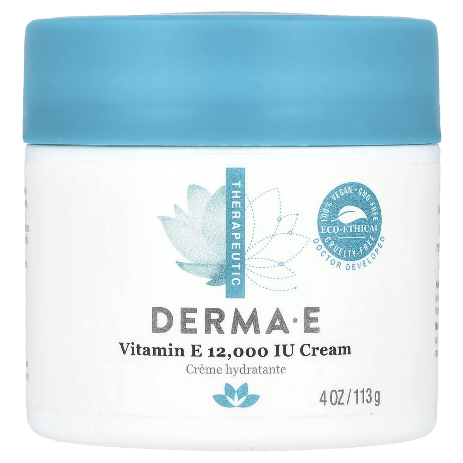 DERMA E, крем с витамином E, 12 000 МЕ, 113 г (4 унции)