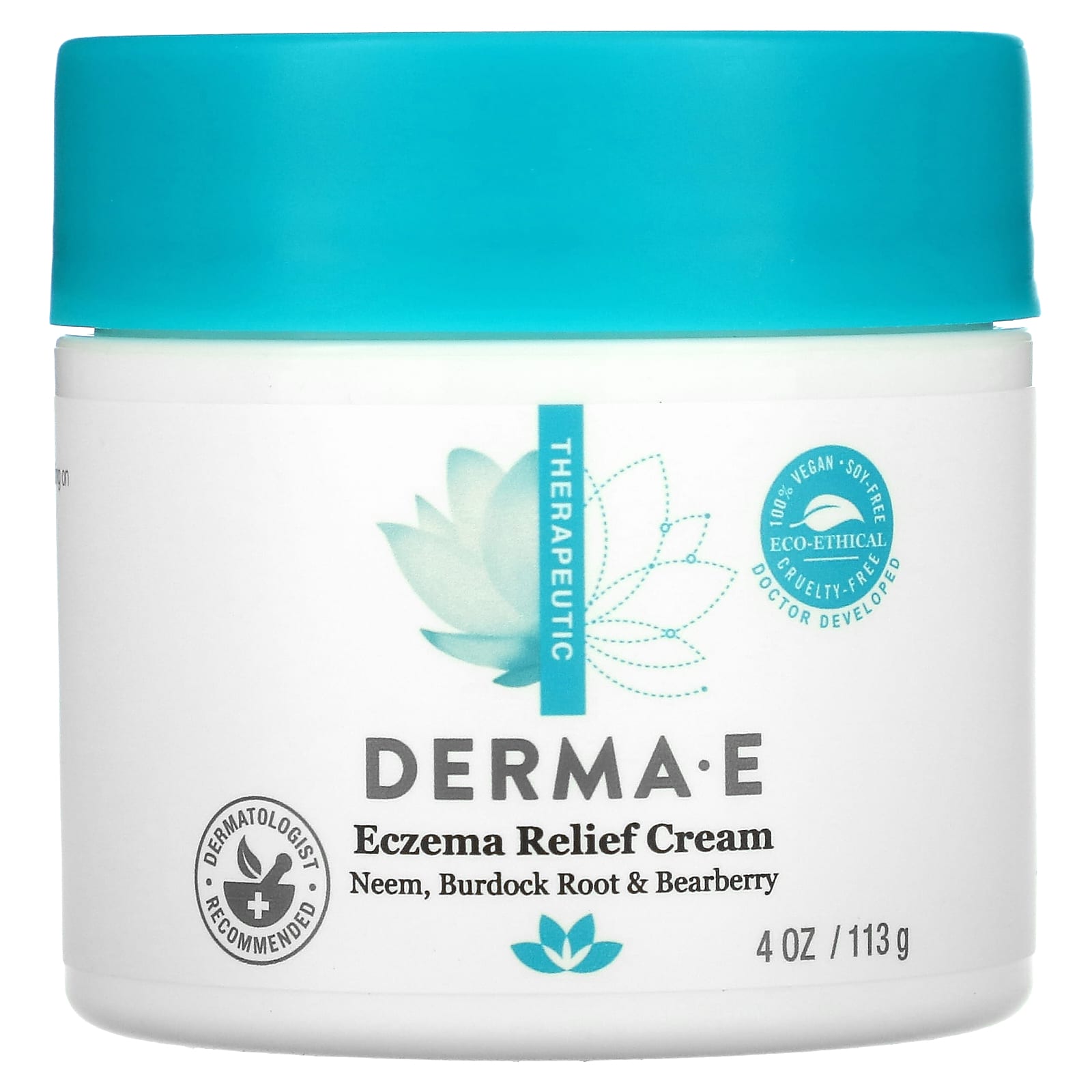 DERMA E, крем от экземы,113 г (4 унции)