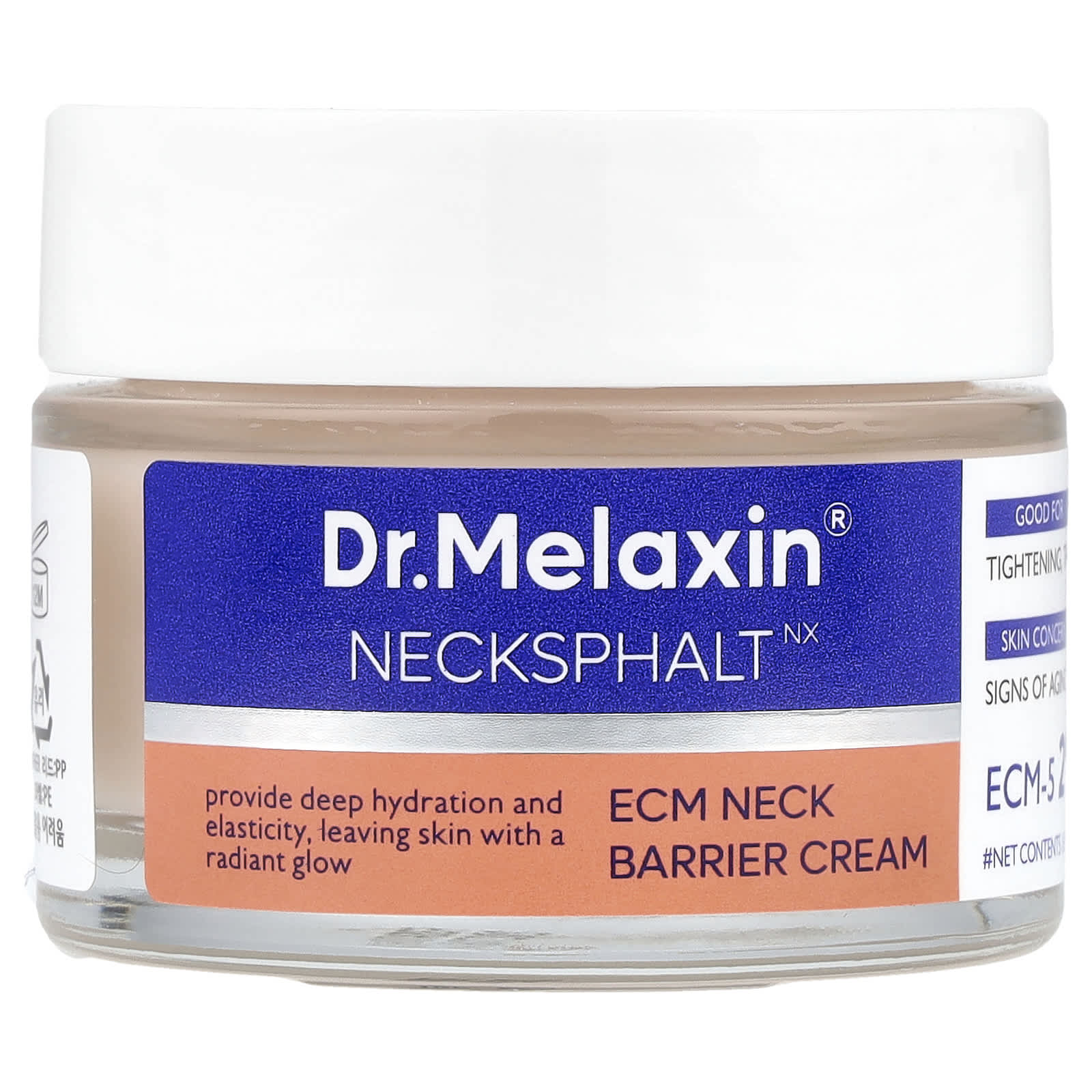 Dr.Melaxin, Necksphalt, барьерный крем для шеи ECM, 50 мл (1,69 жидк. унц.)