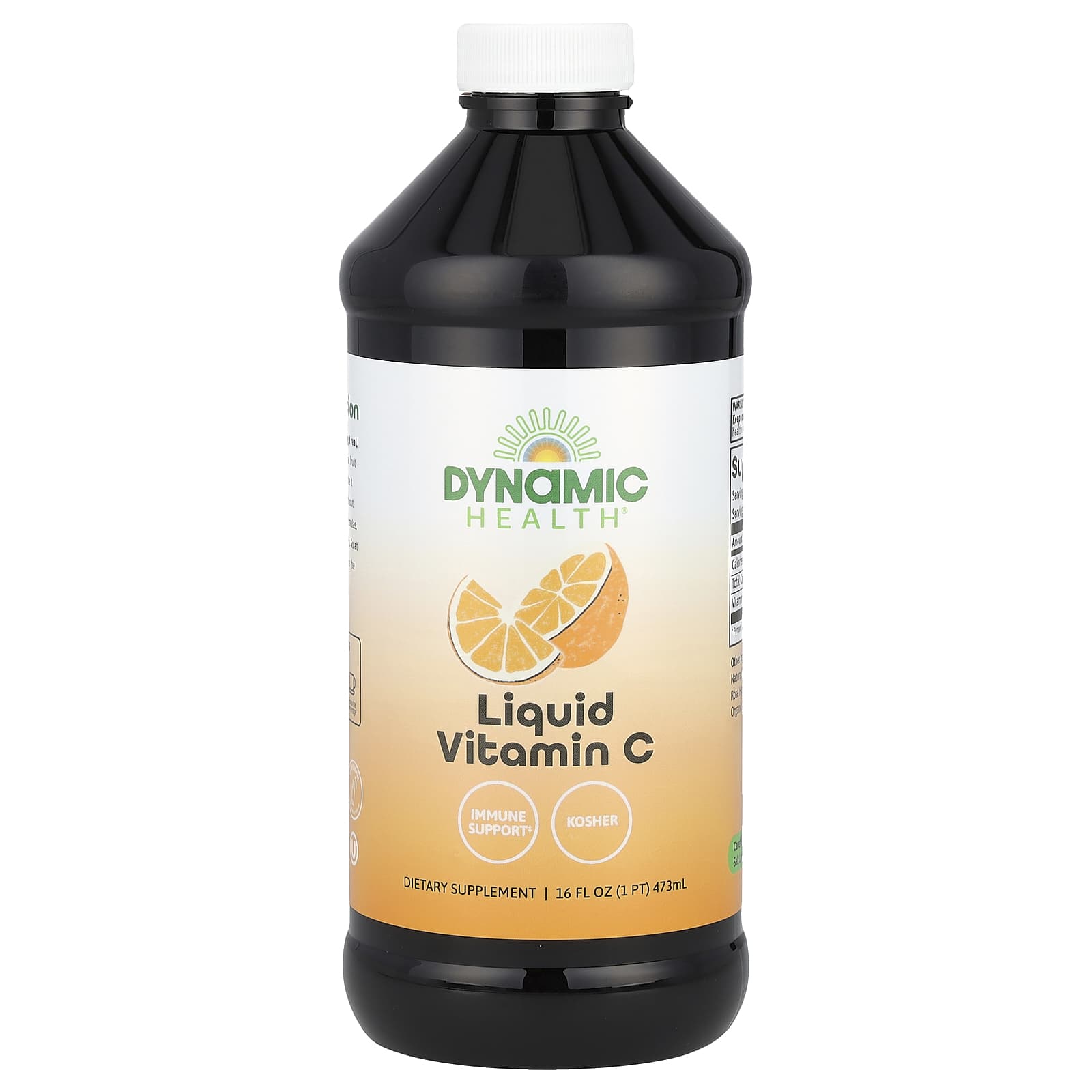 Dynamic Health, Жидкий витамин С, натуральные ароматизаторы со вкусом цитрусовых, 1000 мг, 473 мл (16 жидк. унций)
