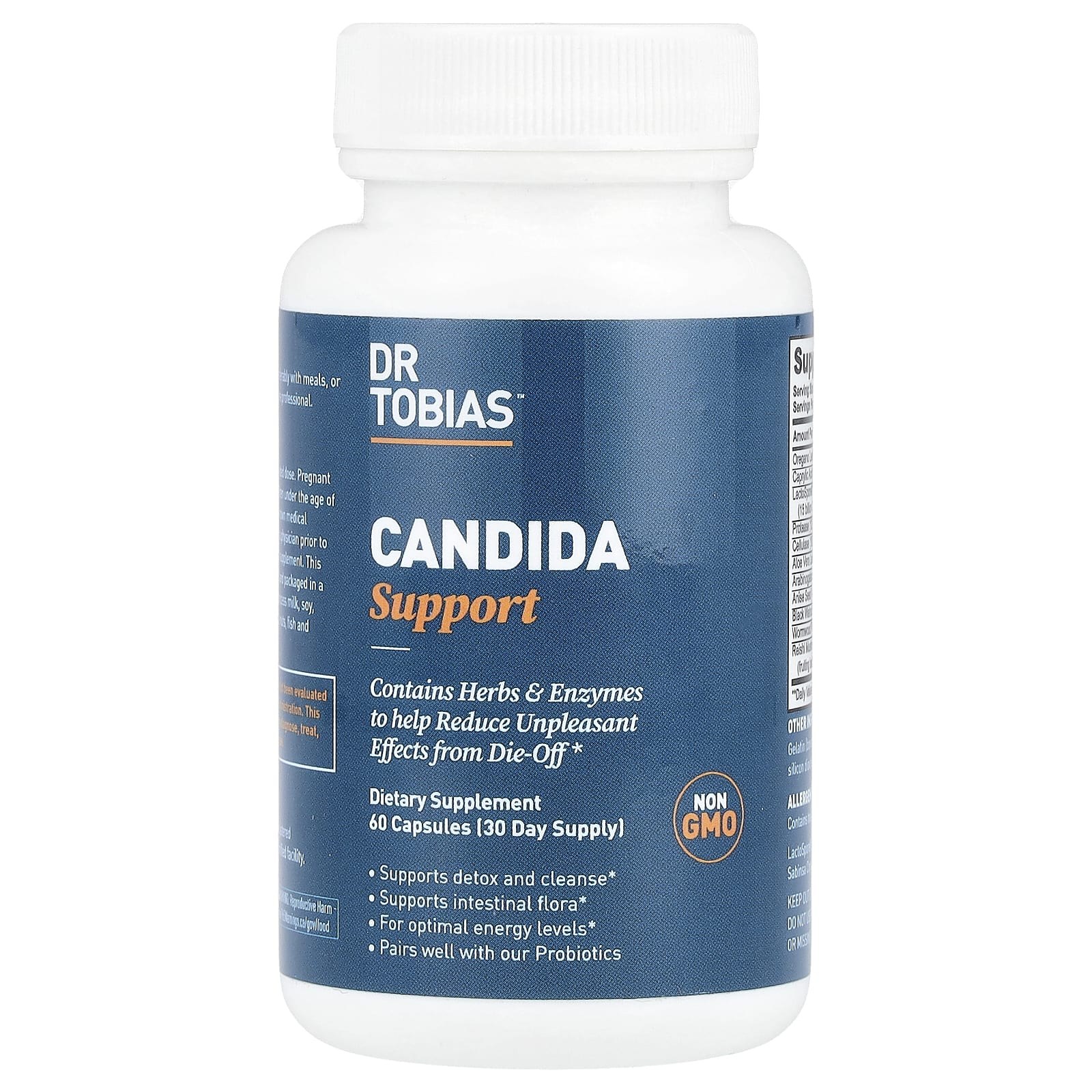 Dr. Tobias, Candida Support, 60 капсул