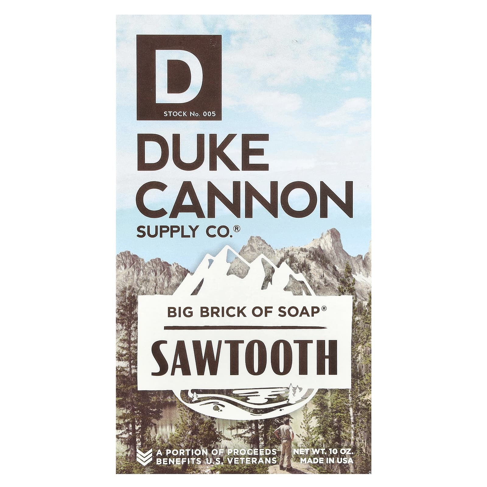 Duke Cannon Supply Co., Big Brick of Bar Soap®, зубчатое мыло, 10 унций