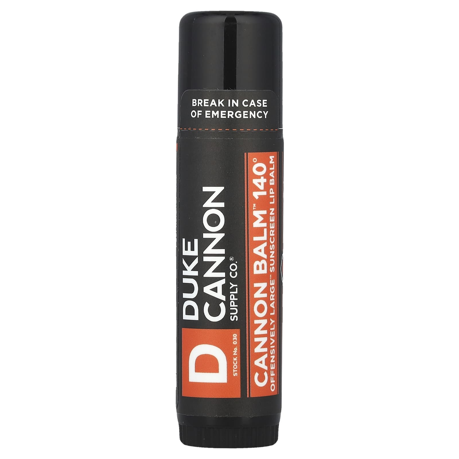 Duke Cannon Supply Co., Cannon Balm ™ 140º, солнцезащитный бальзам для губ Offensively Large ™, SPF 30, 17 г (0,56 унции)