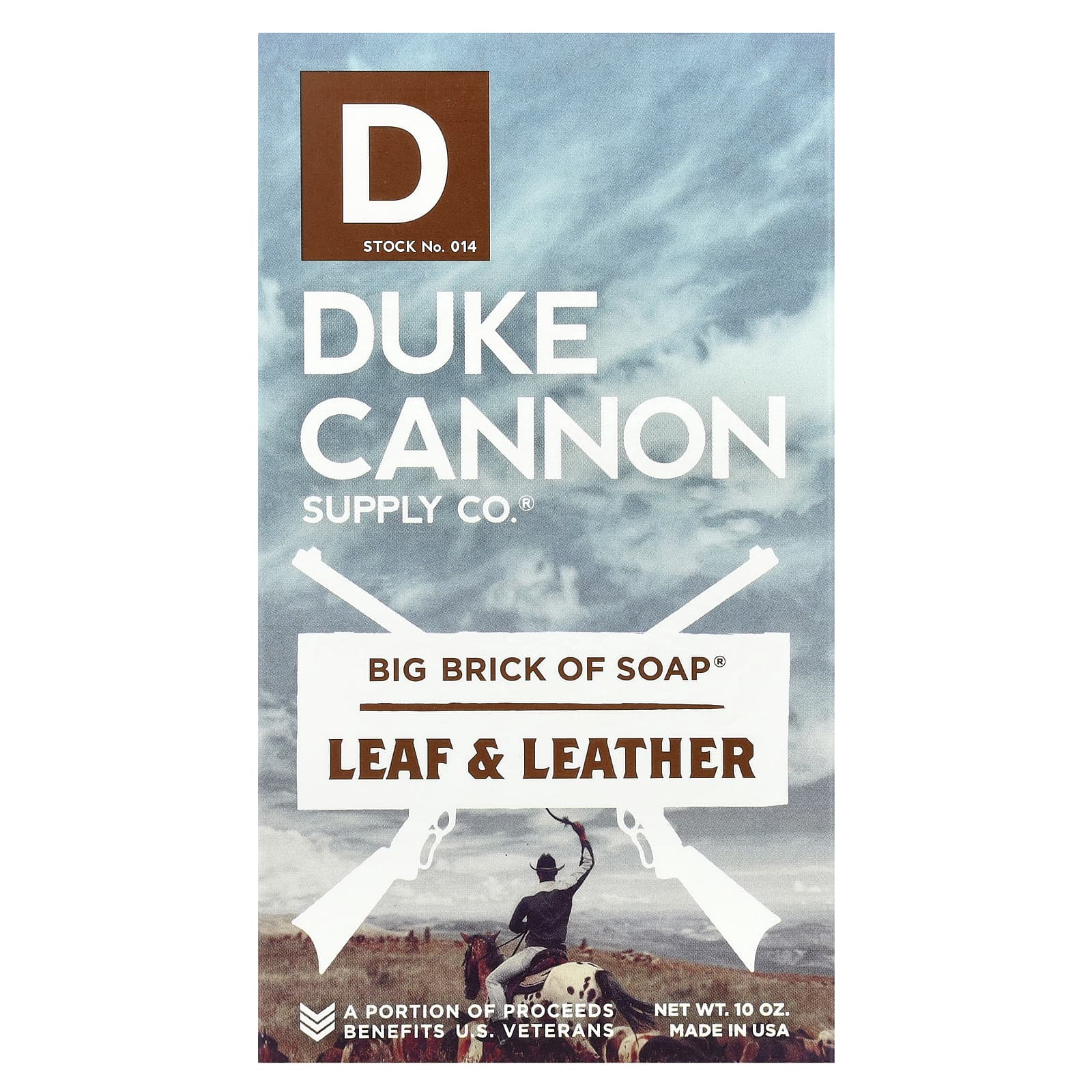 Duke Cannon Supply Co., Big Brick of Bar Soap®, мыло из листьев и кожи, 10 унций