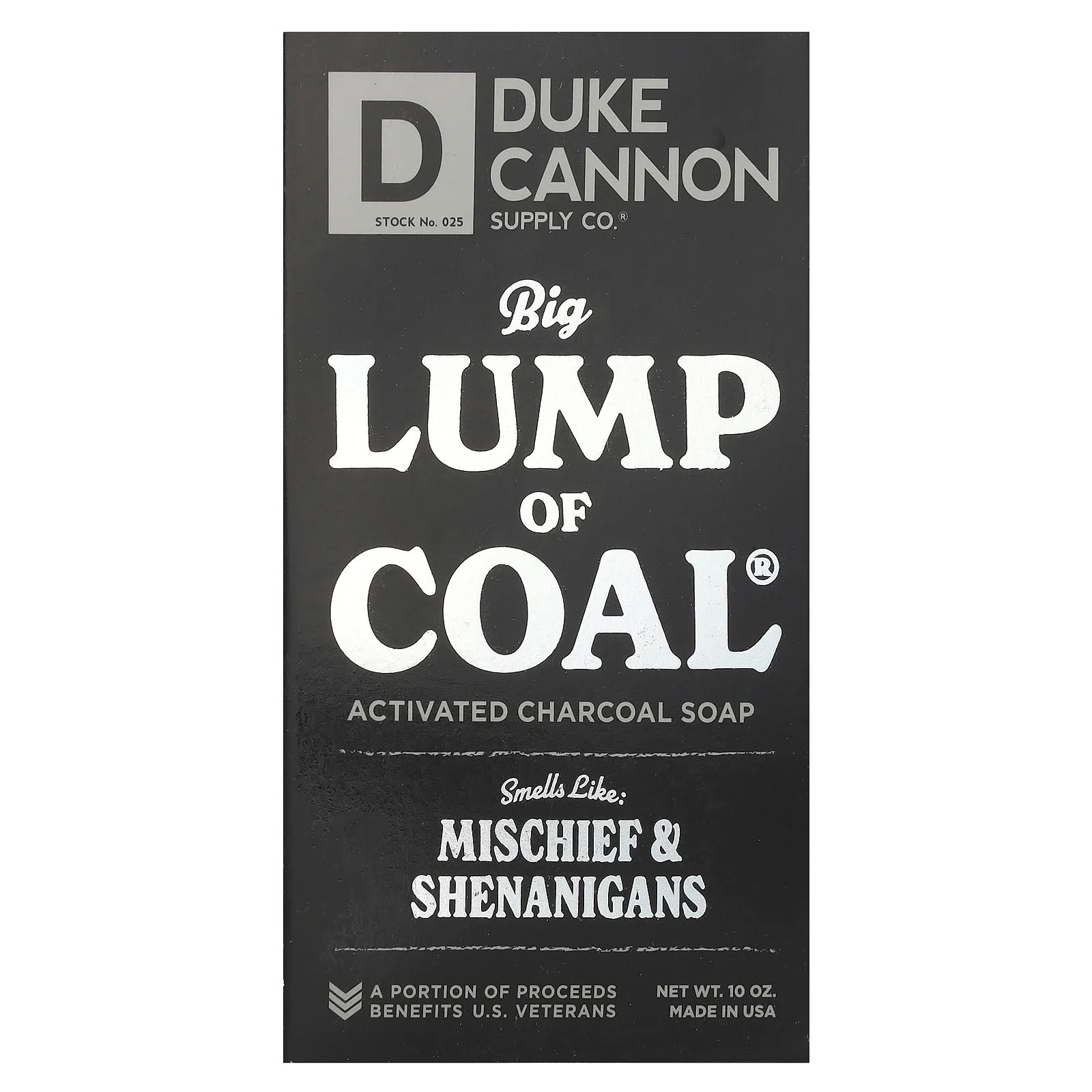 Duke Cannon Supply Co., Big Lump of Coal®, мыло с активированным углем, 10 унций