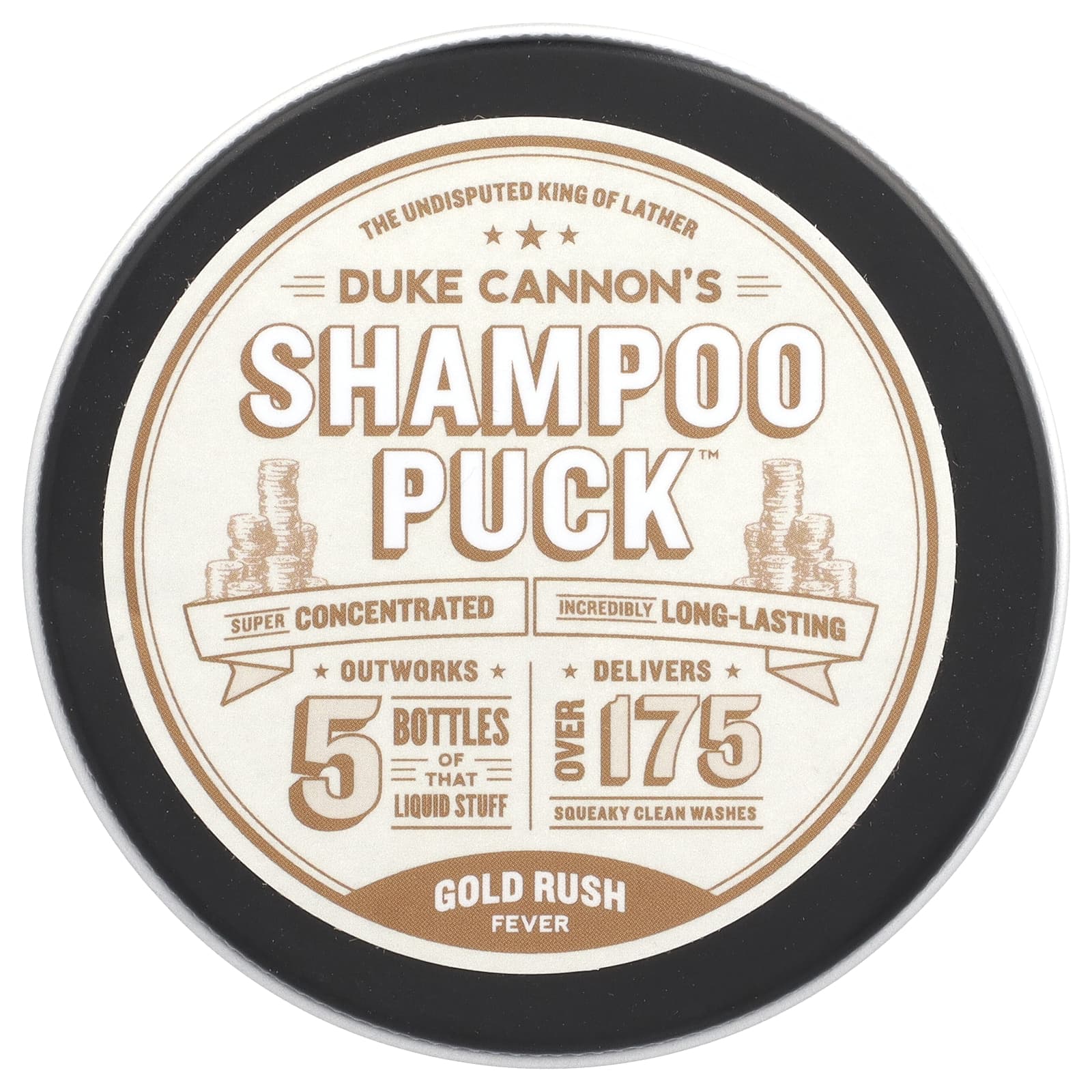 Duke Cannon Supply Co., Shampoo Puck ™, золотая лихорадка, 4,2 унции