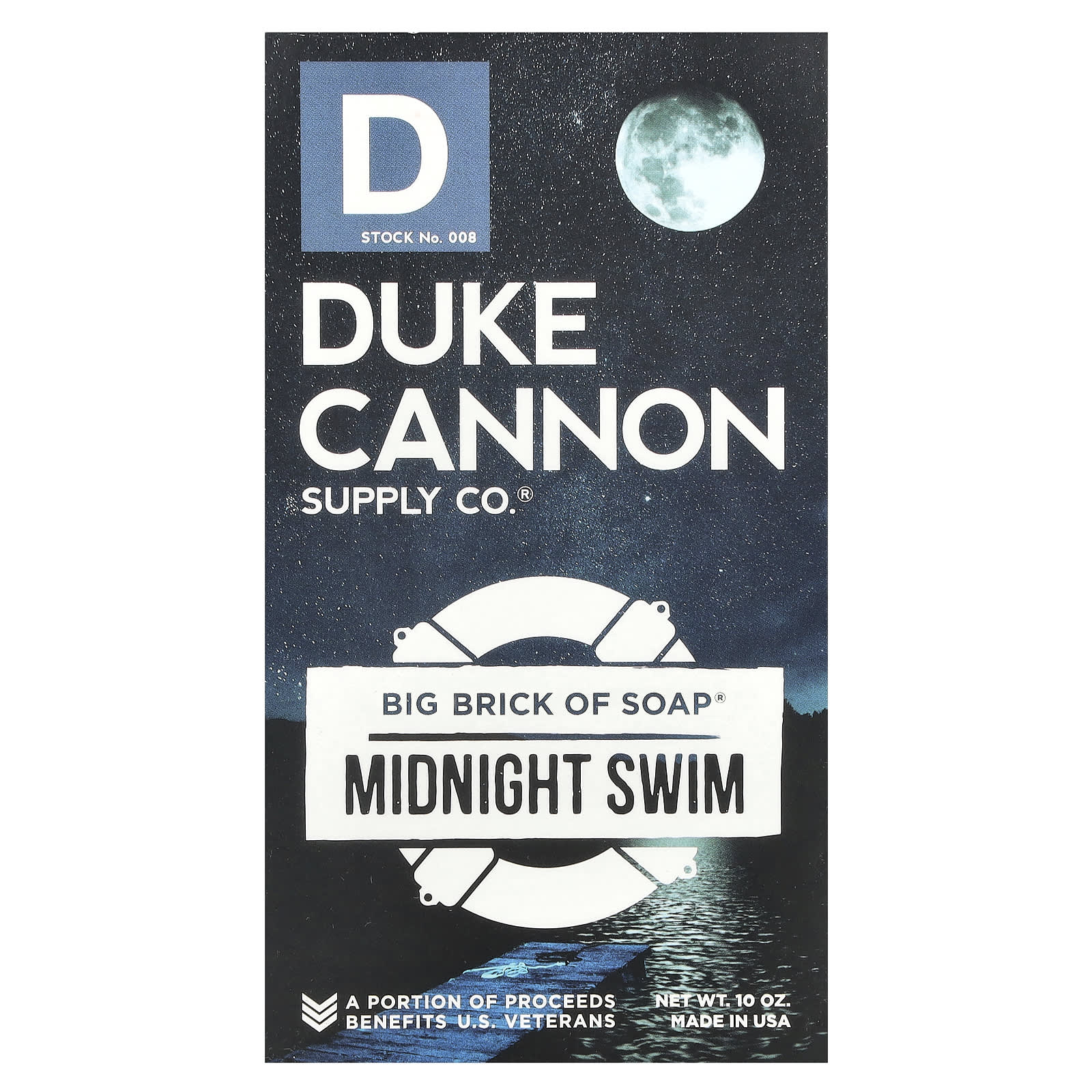 Duke Cannon Supply Co., Big Brick of Bar Soap®, ночное мыло для плавания, 10 унций