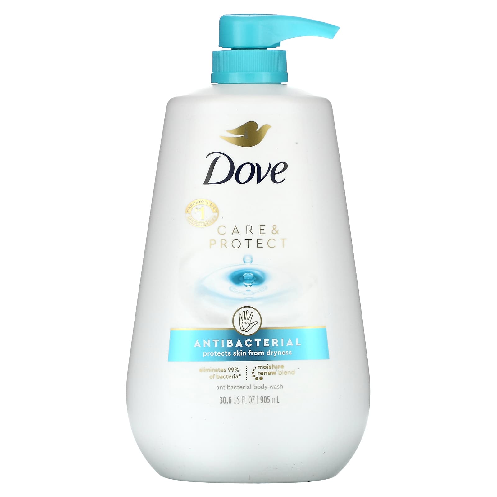 Dove, Care & Protect, антибактериальный гель для душа, 905 мл (30,6 жидк. Унции)