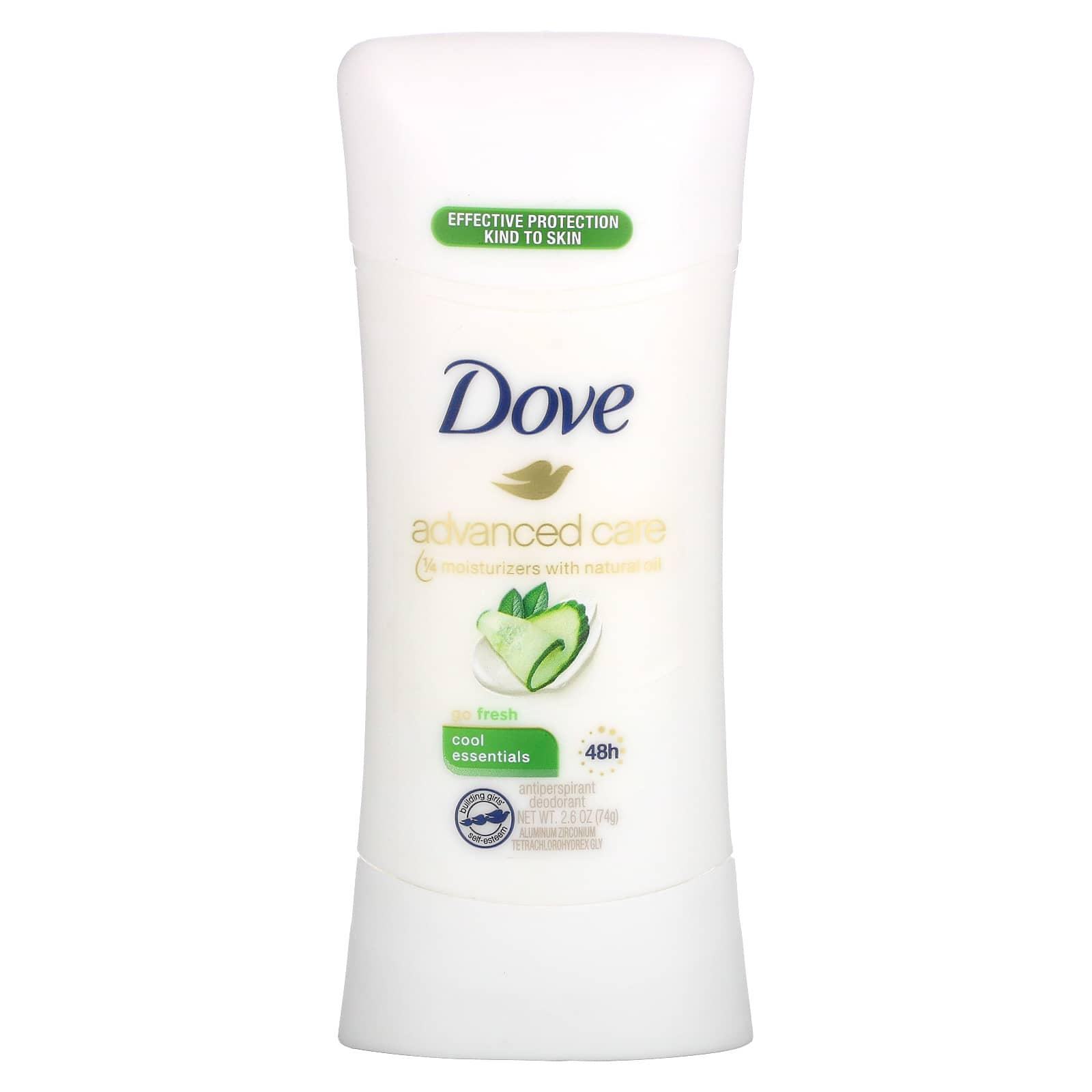 Dove, Advanced Care, дезодорант-антиперспирант, свежесть, 74 г (2,6 унции)