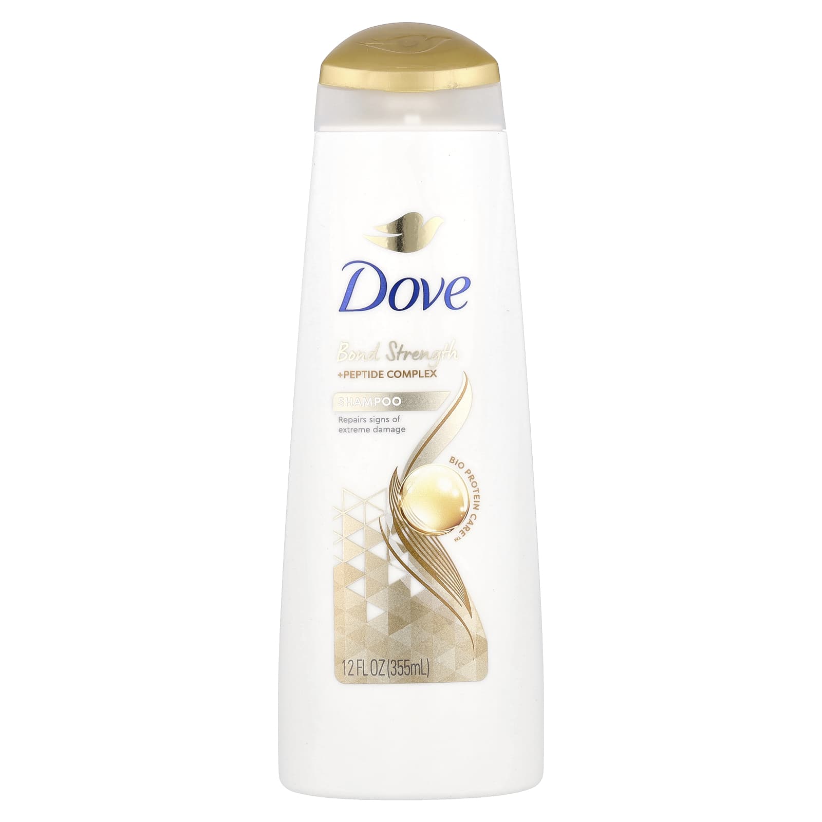 Dove, Bond Strength + шампунь с пептидным комплексом, 355 мл (12 жидк. Унций)