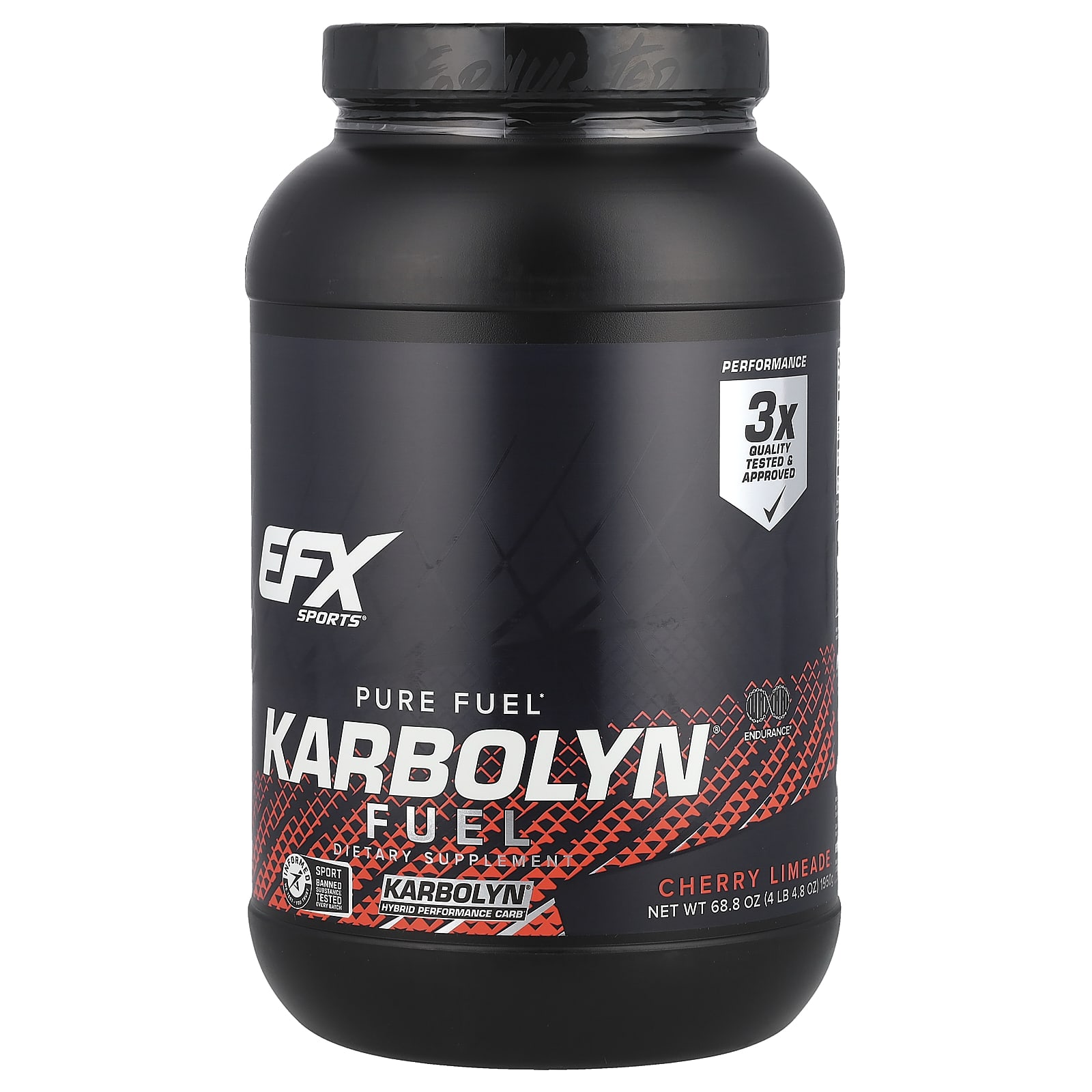 EFX Sports, Karbolyn Fuel, вишневый лаймад, 1950 г (4 фунта 4,8 унции)