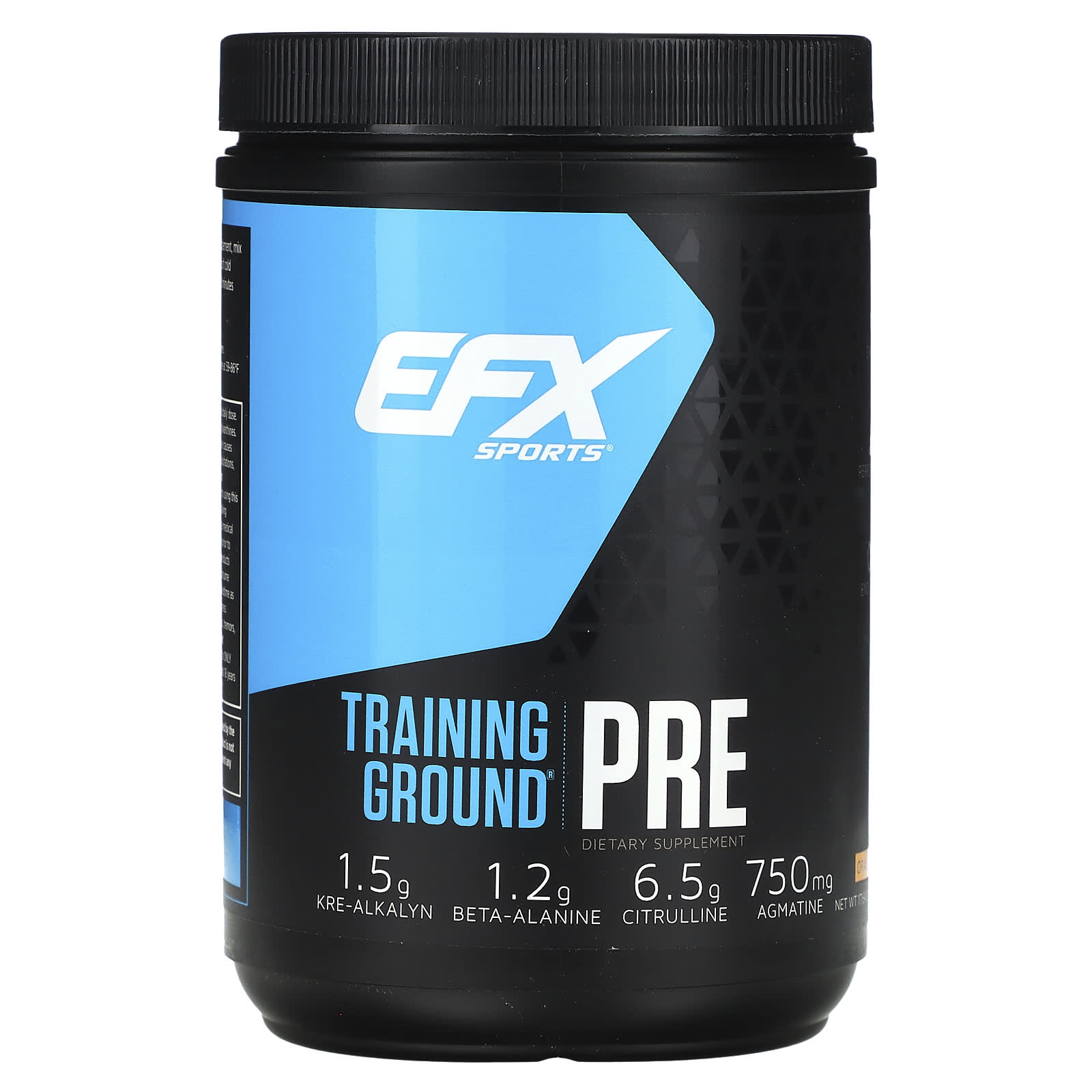 EFX Sports, Training Ground, PRE, со вкусом апельсина и манго, 500 г (1 фунт, 1,64 унции)