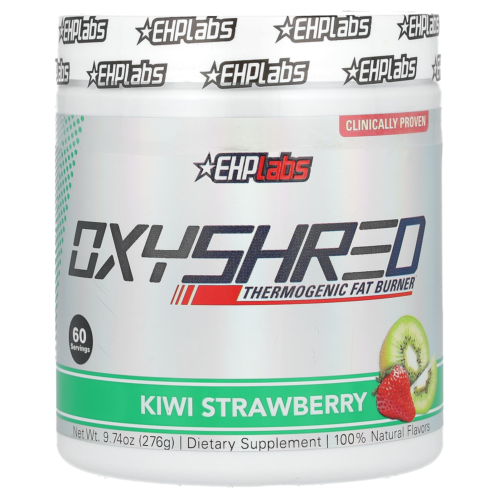 EHPlabs OxyShred термогенный сжигатель жира киви и клубника 276 г 974 унции 11690₽