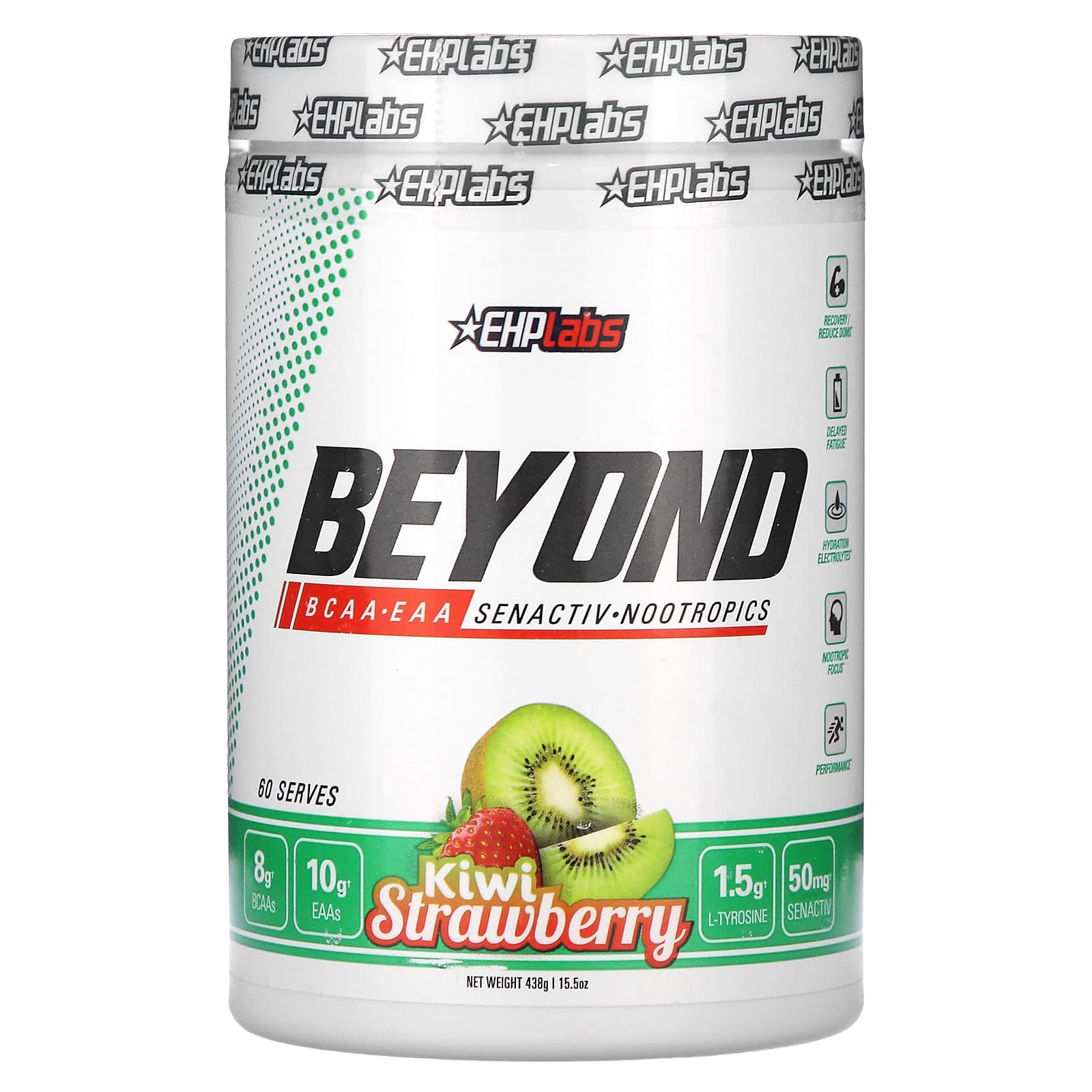 EHPlabs Beyond BCAA и EAA со вкусом киви и клубники 438 г 155 унции 9690₽