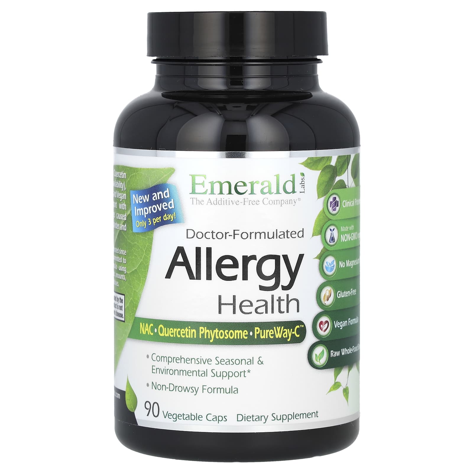 Emerald Laboratories, Allergy Health, 90 растительных капсул