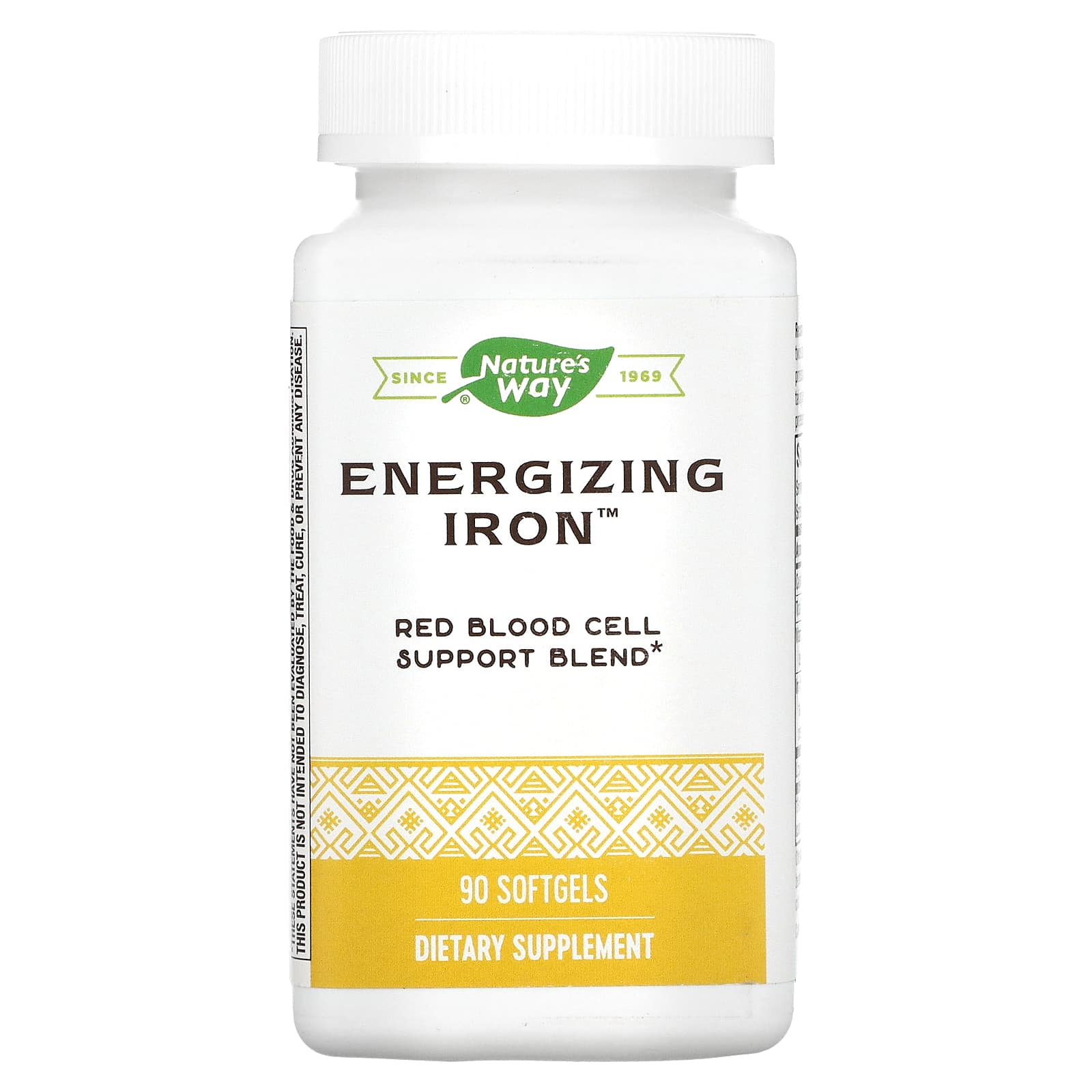 Natures Way Energizing Iron формула с двойным железом 90 мягких желатиновых капсул 4190₽
