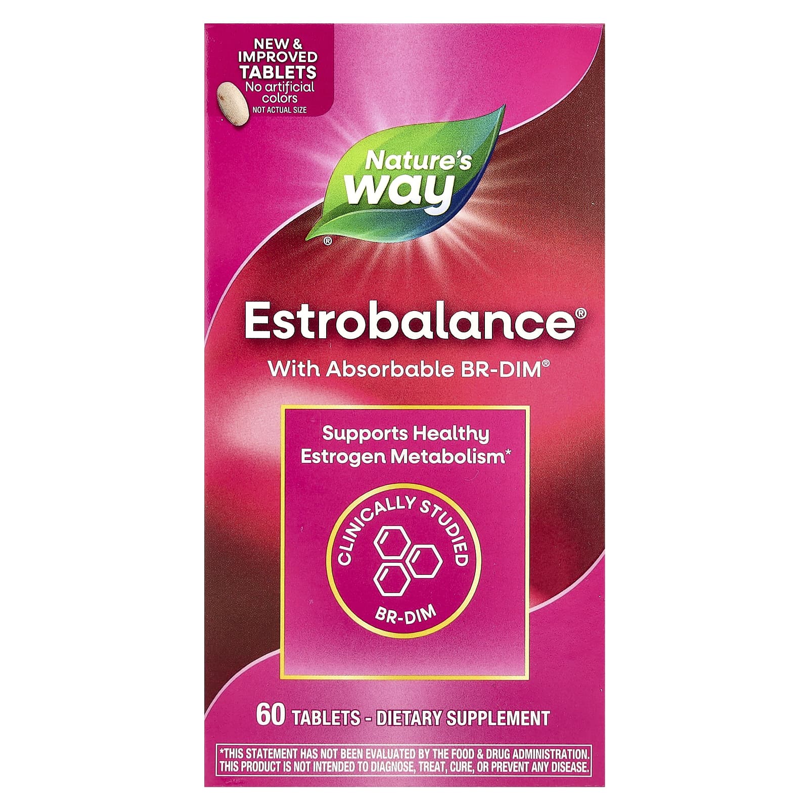 Natures Way EstroBalance с поглощаемым комплексом BR-DIM 60 таблеток 6790₽