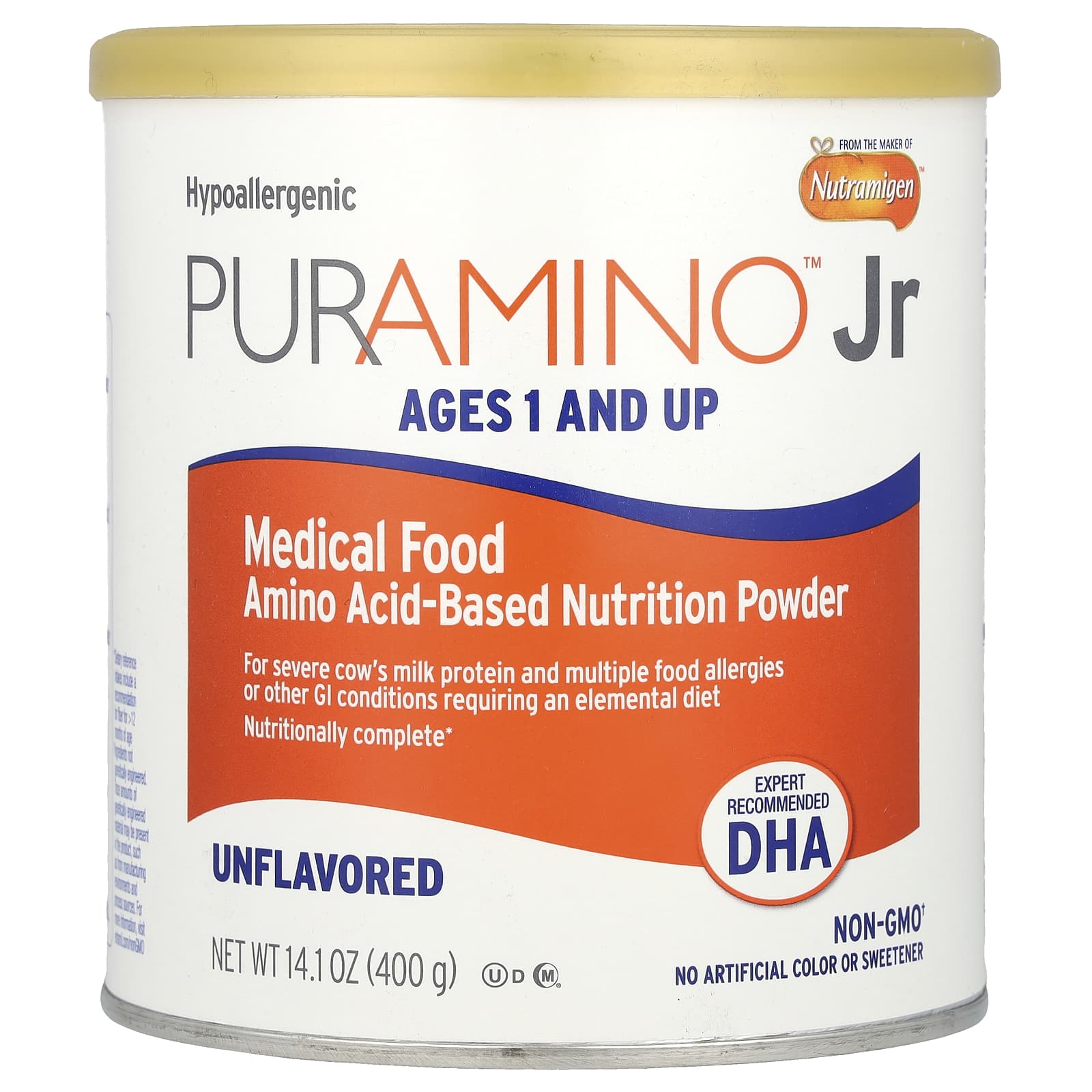 Enfamil PurAmino Jr медицинское питание пищевой порошок на аминокислотной основе для детей от 1 года без добавок 400 г 141 унции 17990₽