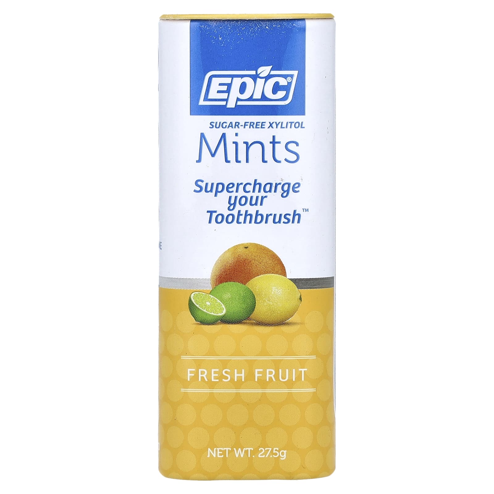 Epic Dental Со 100 подслащенным ксилитом свежие фрукты и фрукты конфеты без сахара 30 г 1490₽