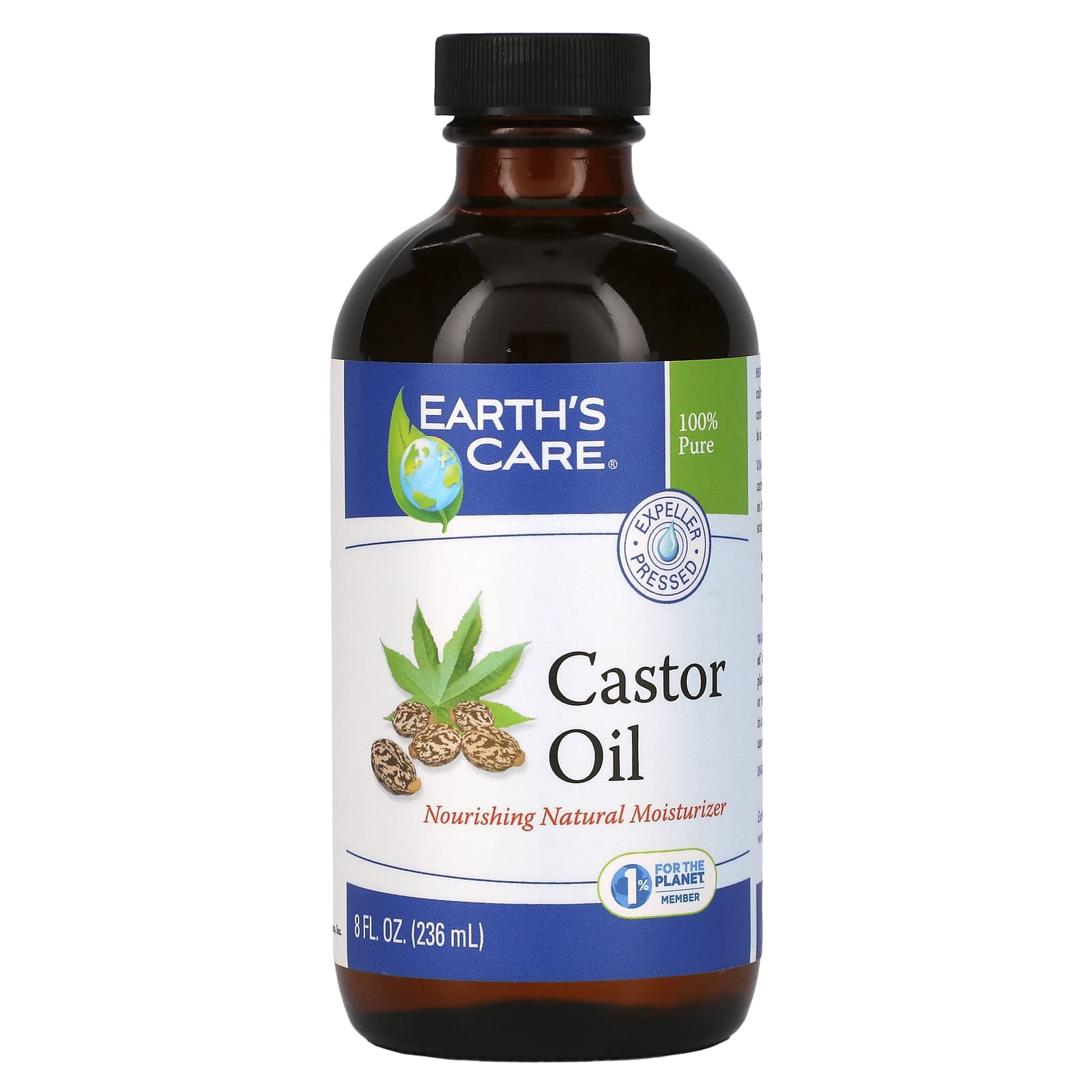 Earths Care Касторовое масло 8 унций 236 мл 1790₽