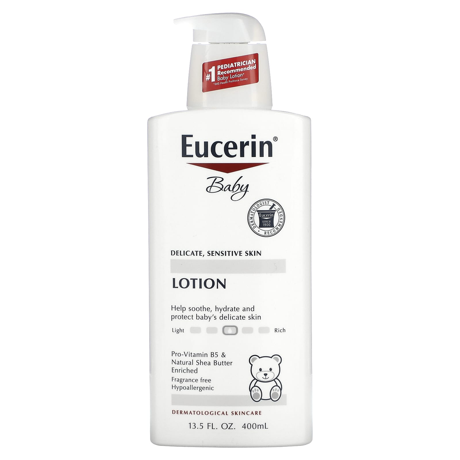 Eucerin Baby лосьон без запаха 400 мл 135 жидких унций 3190₽
