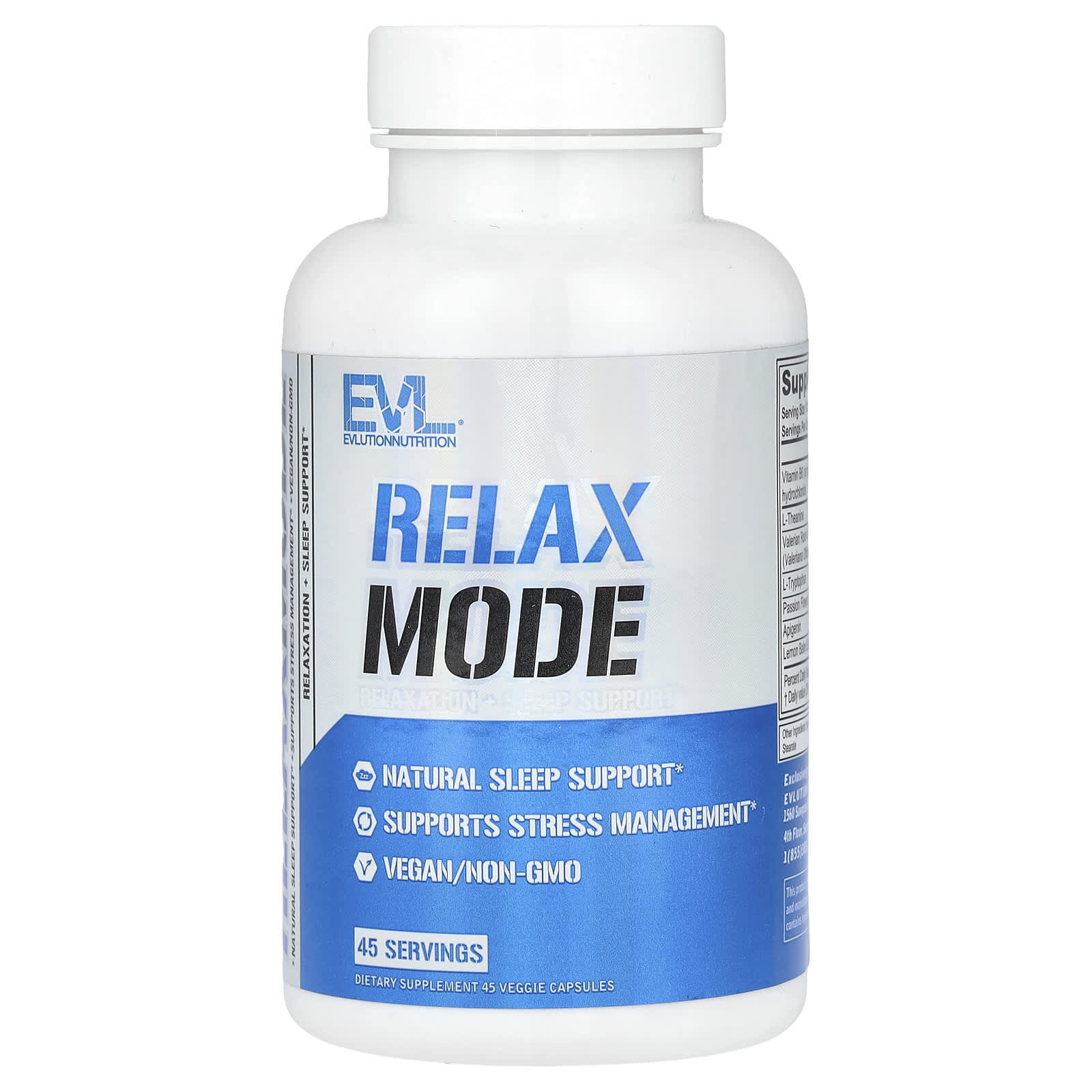 EVLution Nutrition RelaxMode 45 растительных капсул 2190₽