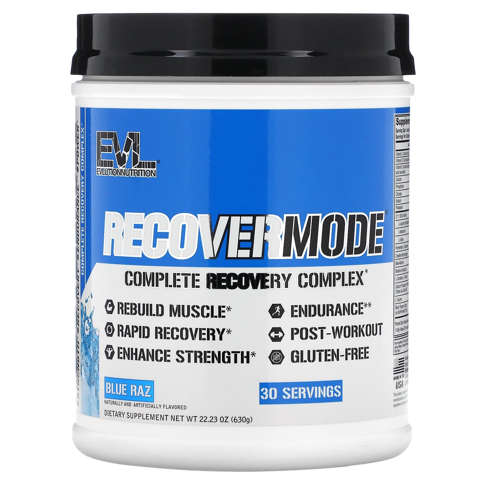 EVLution Nutrition RECOVERMODE комплексное восстановление синяя ветвь 630 г 2223 унции 5490₽