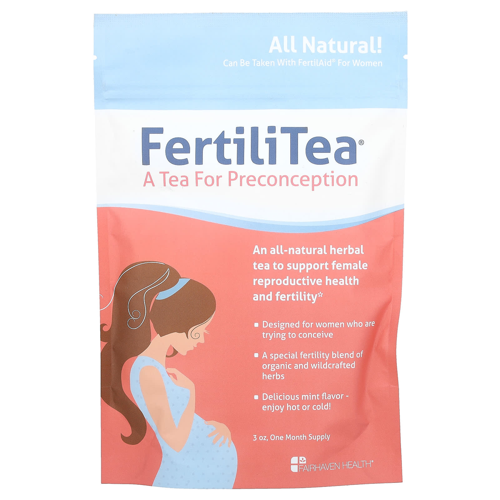 Fairhaven Health FertiliTea добавка для повышения фертильности 99 г 3 унции 3890₽