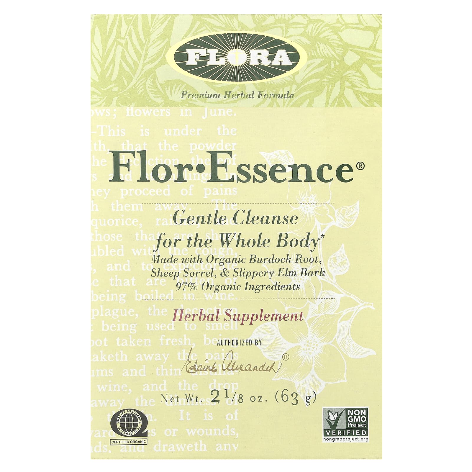 Flora, Flor Essence, мягкий детокс для всего тела, 63 г (2 1/8 унции)