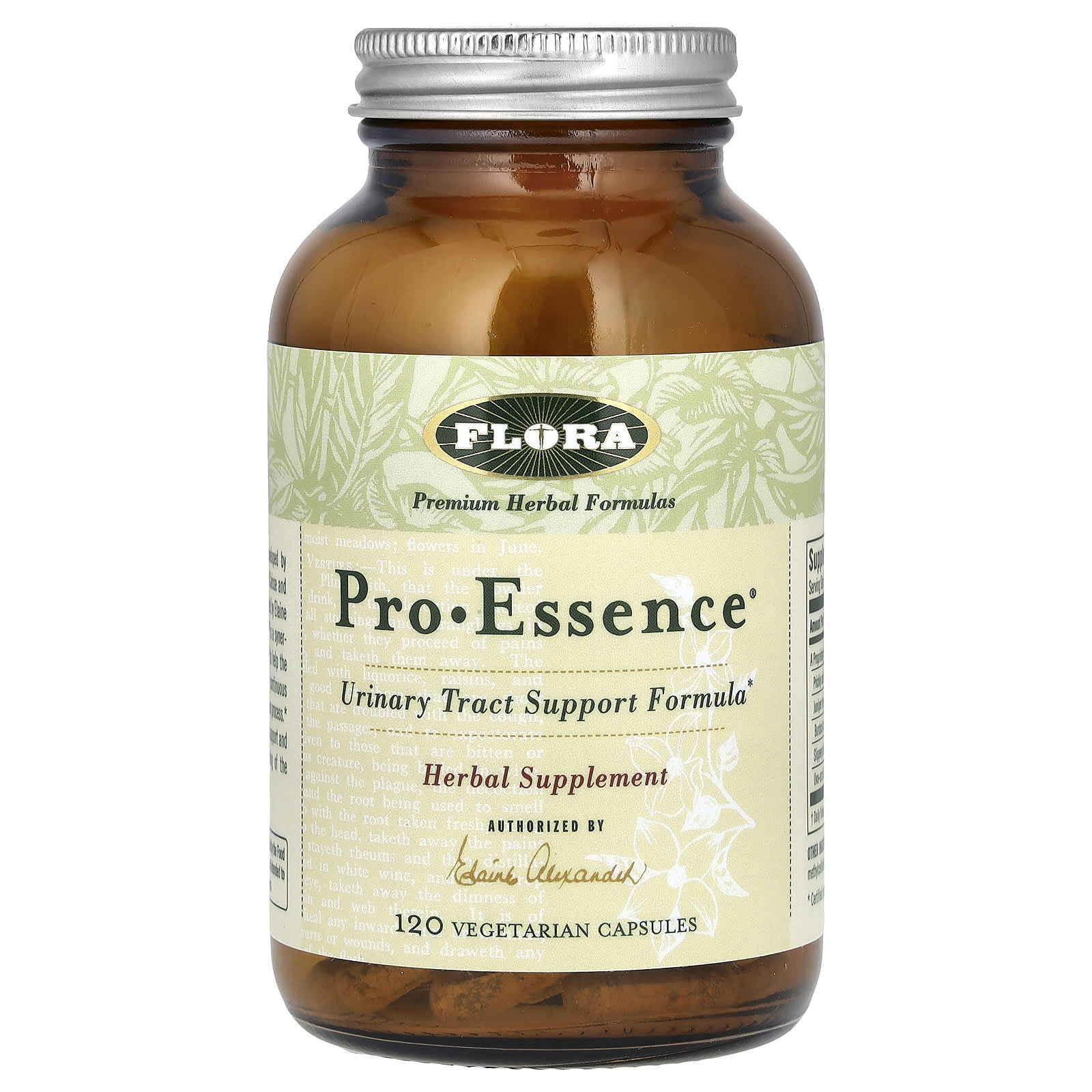 Flora, Pro-Essence, 120 вегетарианских капсул