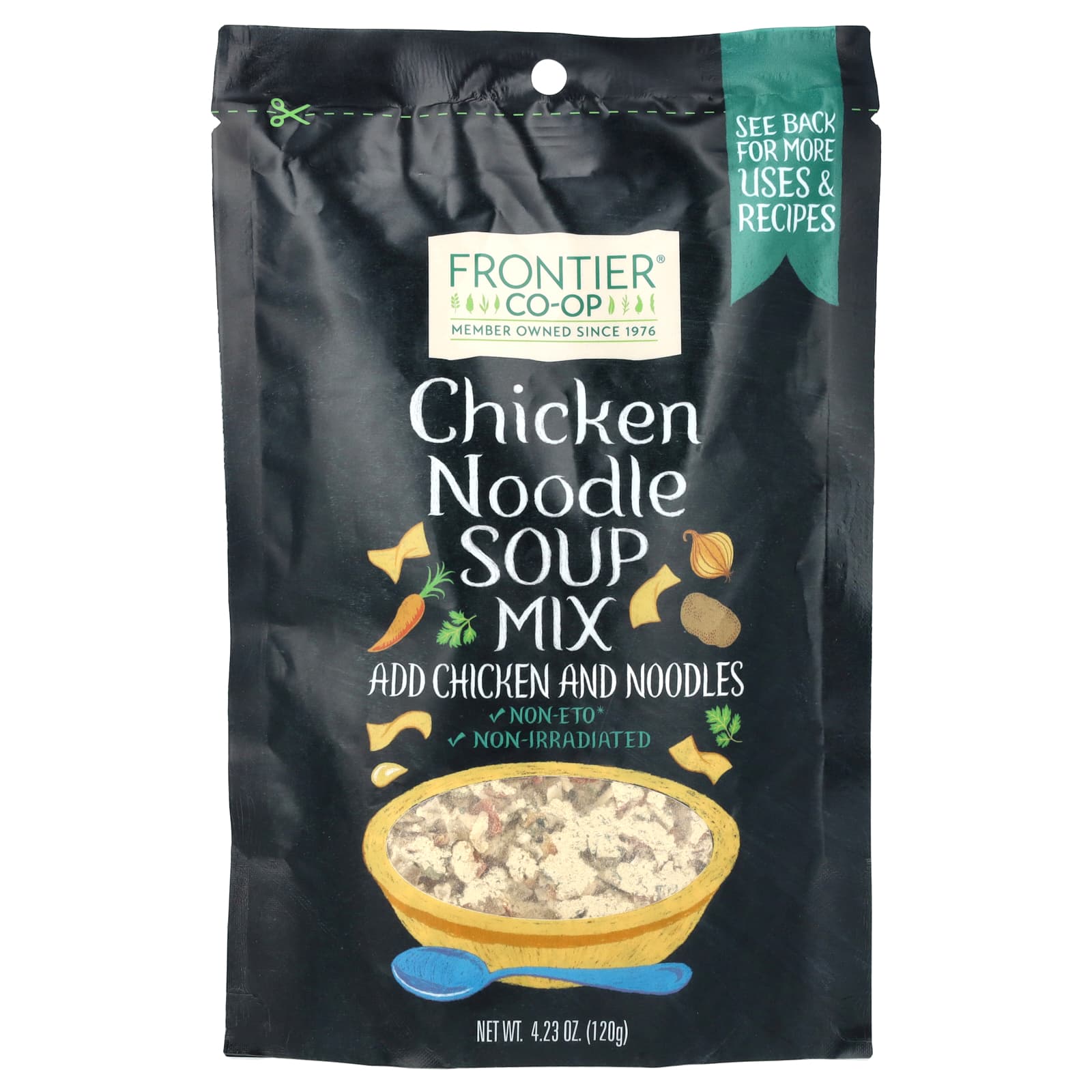 Frontier Co-op, Смесь для куриного супа с лапшой, 120 г (4,23 унции)
