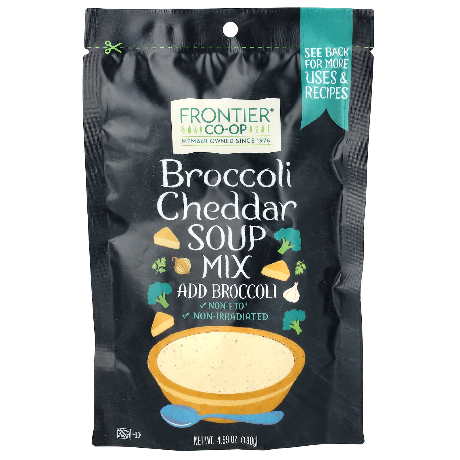 Frontier Co-op, смесь для супа с брокколи и чеддером, 130 г (4,59 унции)
