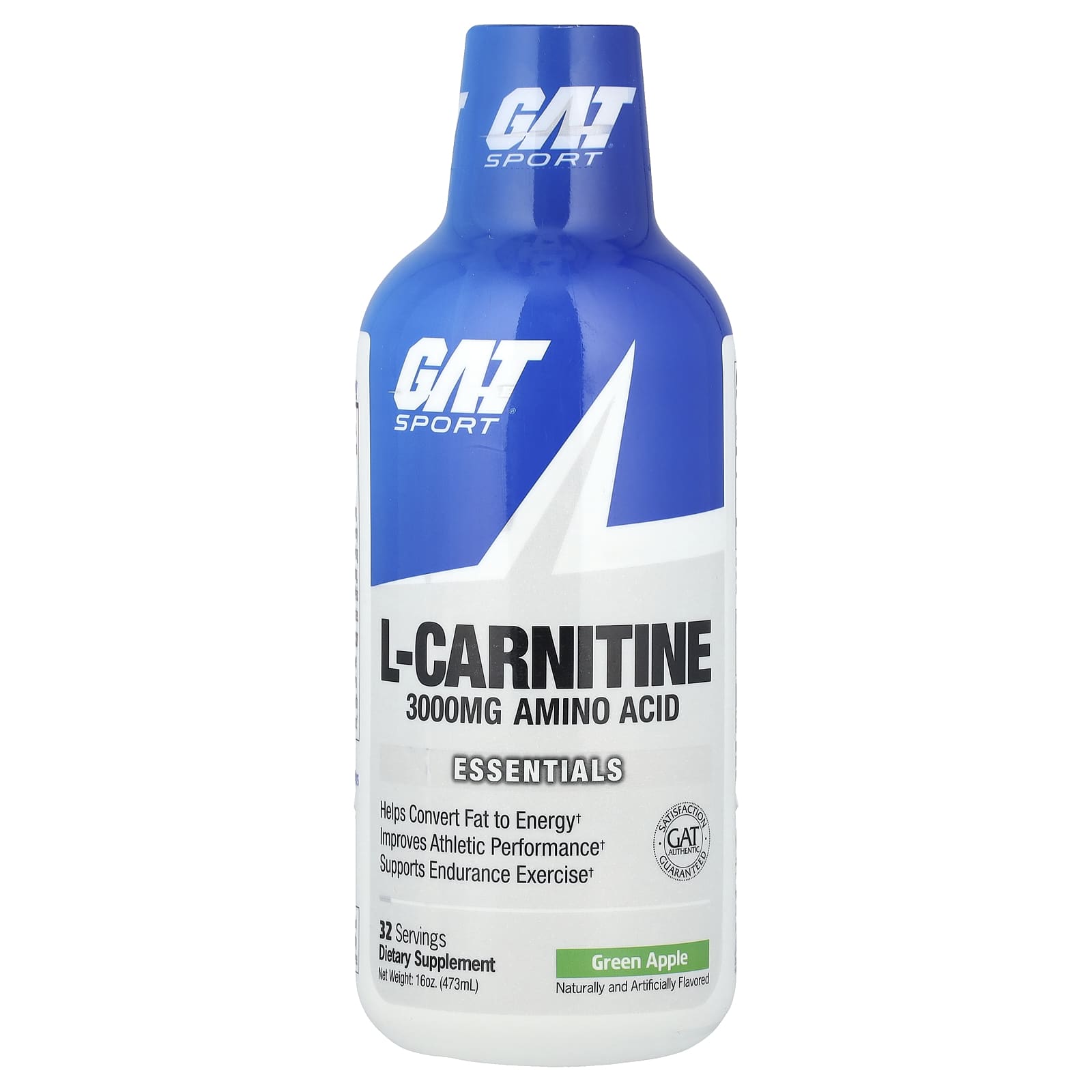 GAT Sport L-Carnitine Green Apple 3000 mg 16 oz 473 ml 3890₽