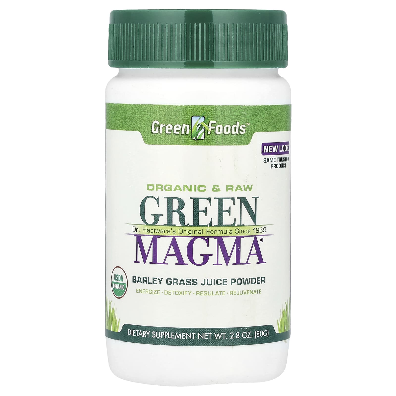 Green Foods, Green Magma, сок из зеленых побегов ячменя в порошке, 80 г (2,8 унции)