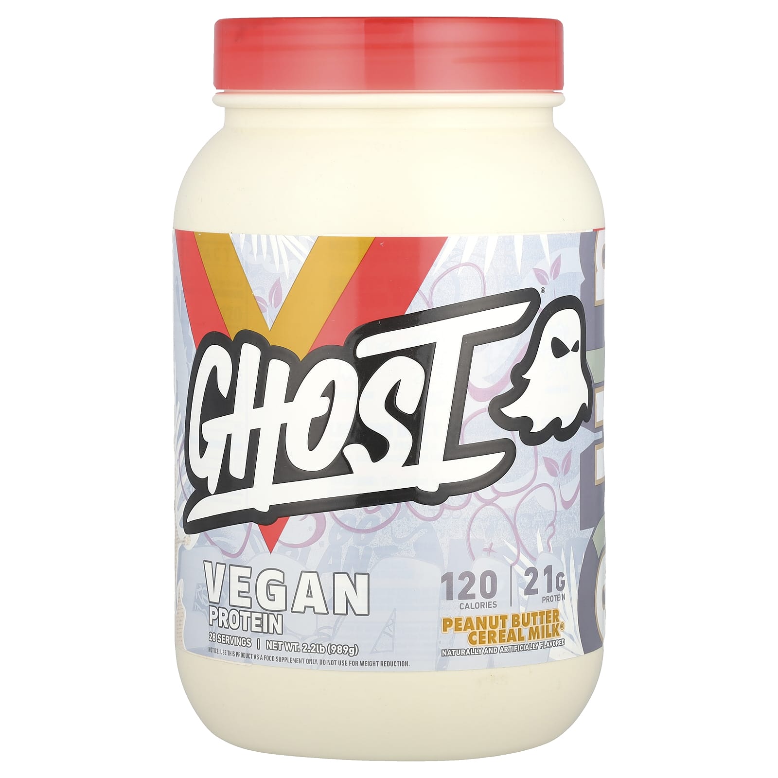 Ghost Vegan Protein Peanut Butter Cereal Milk 989 г 22 фунта 9990₽