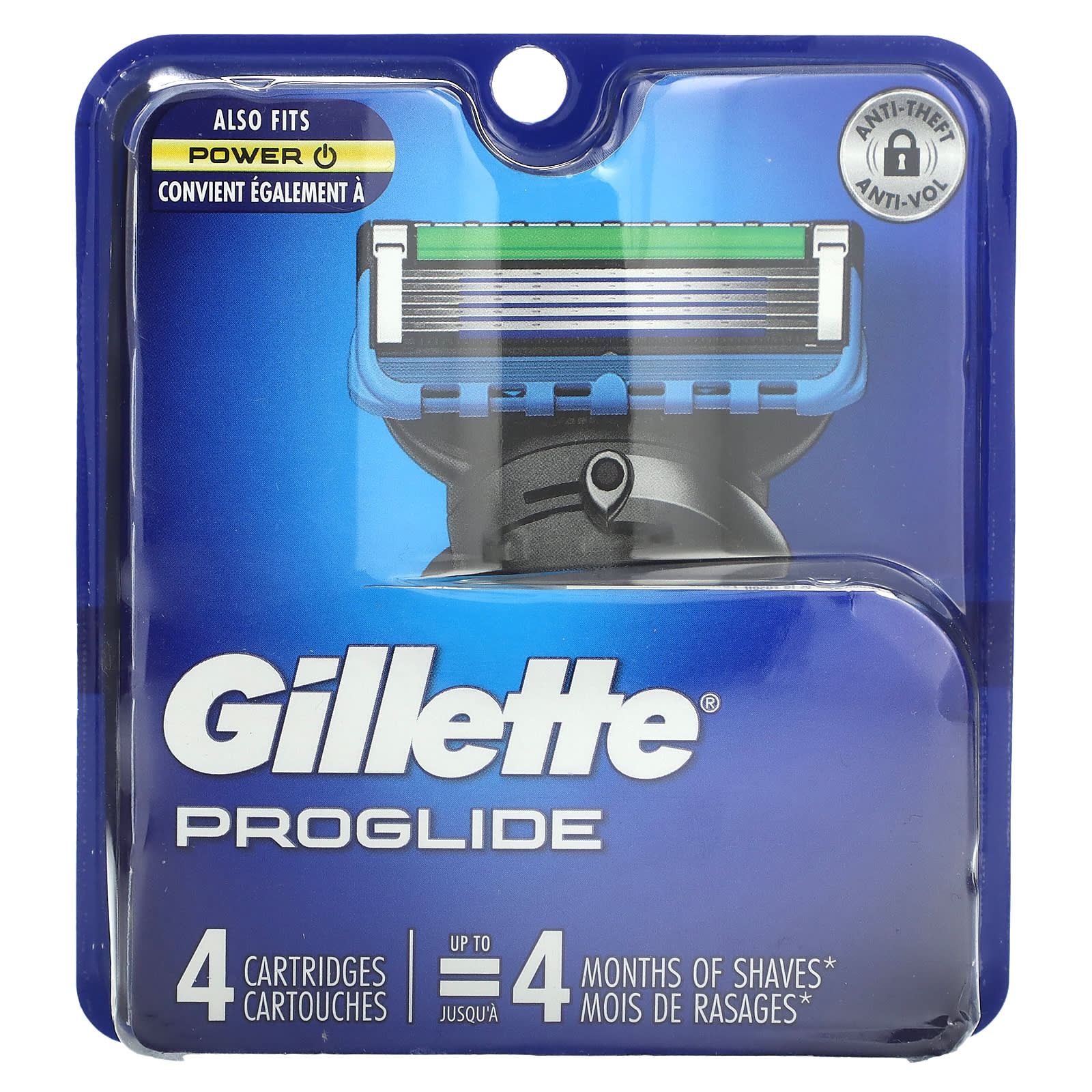 Gillette, Proglide, сменные кассеты для бритья, 4 шт.