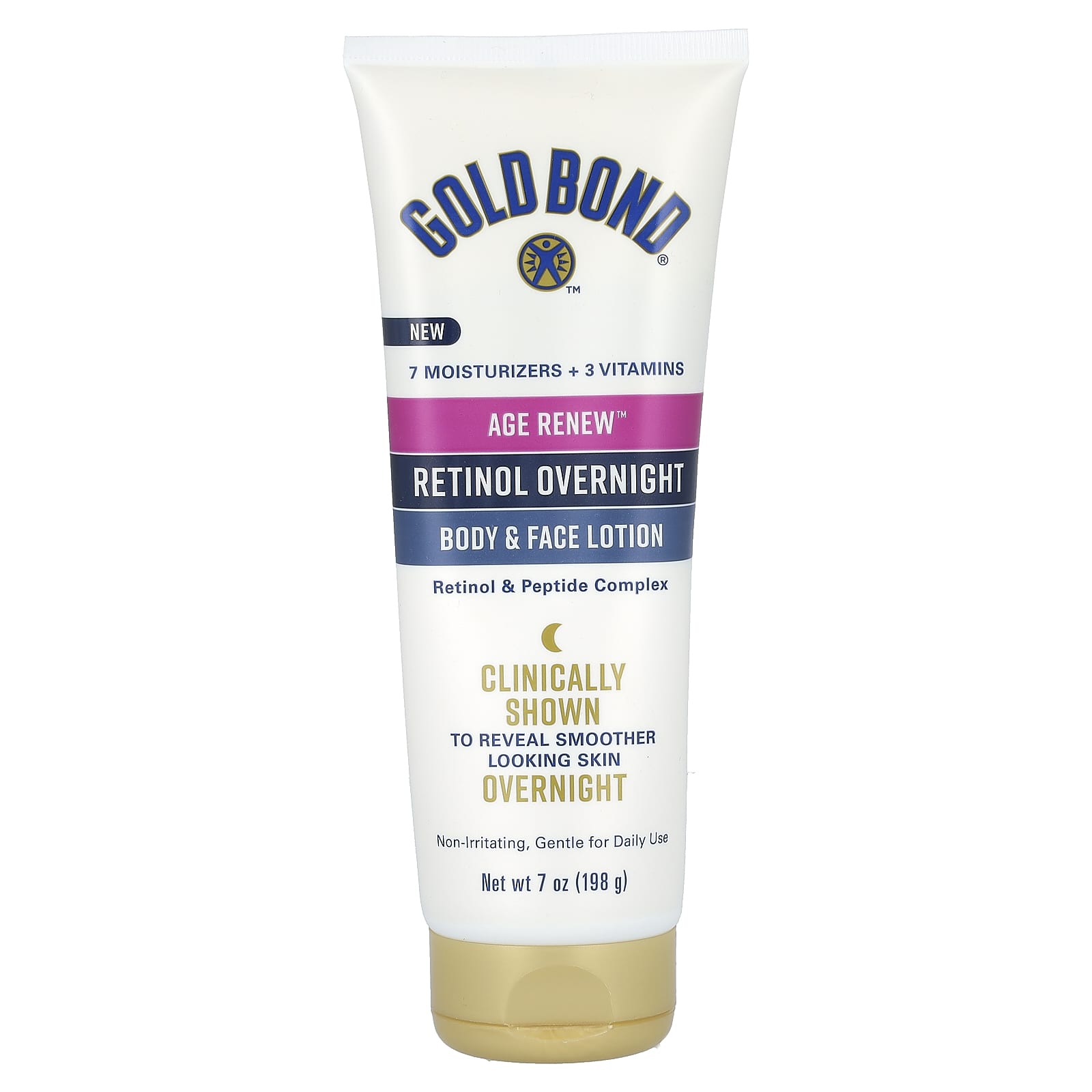 Gold Bond Age Renew ночной лосьон для тела и лица с ретинолом 198 г 7 унций 2590₽